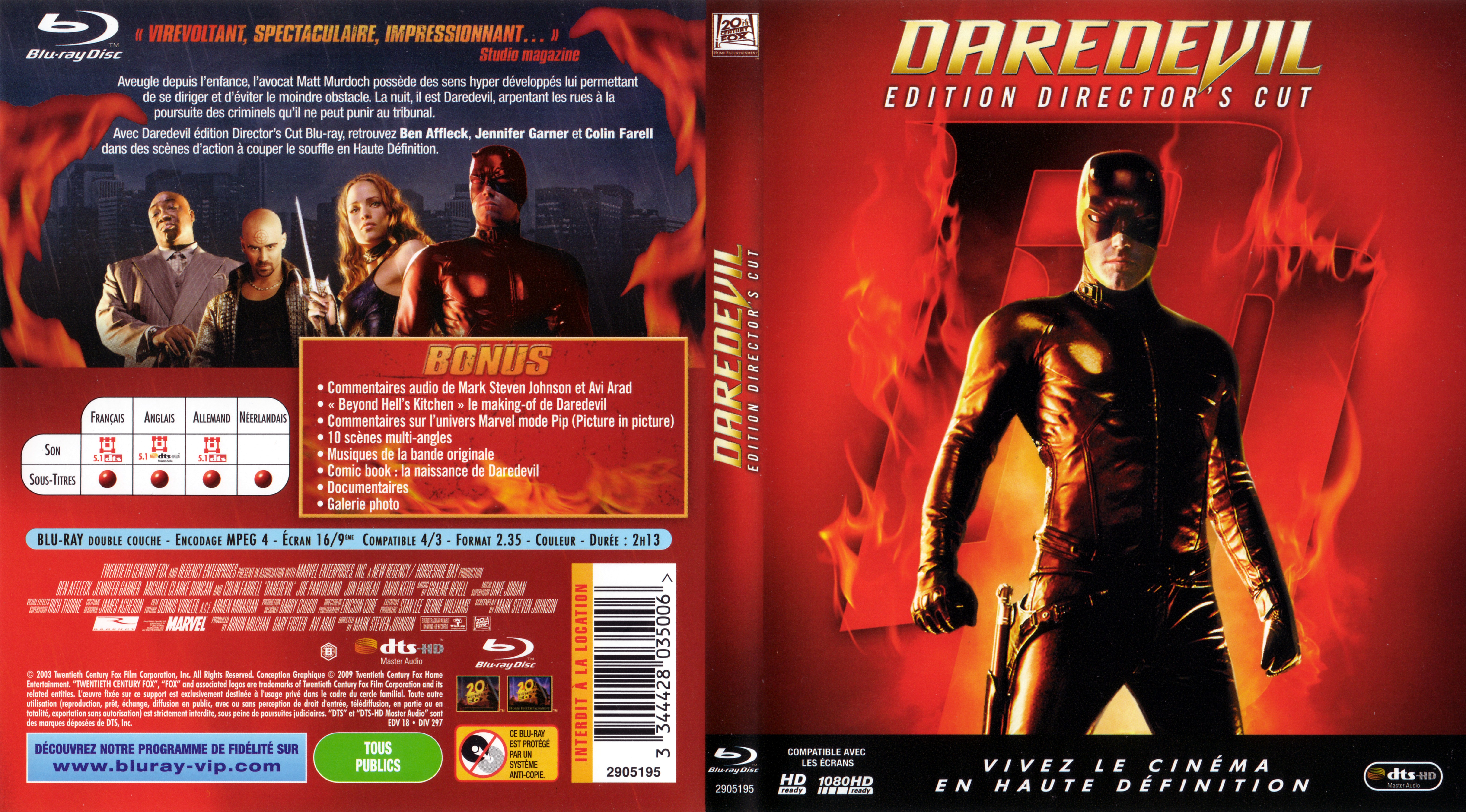 Jaquette DVD Daredevil (BLU-RAY)