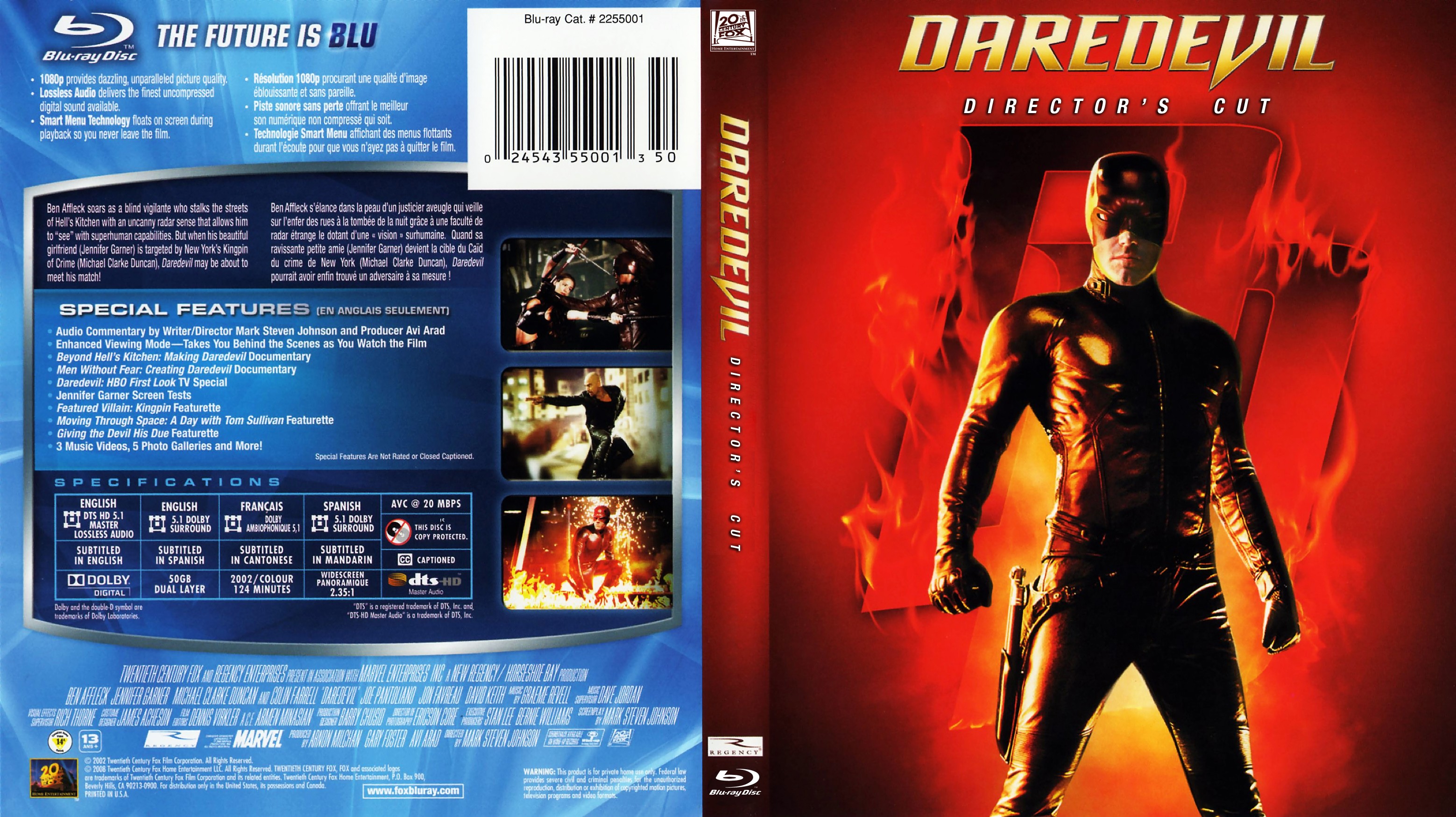 Jaquette DVD Daredevil (Canadienne) (BLU-RAY)
