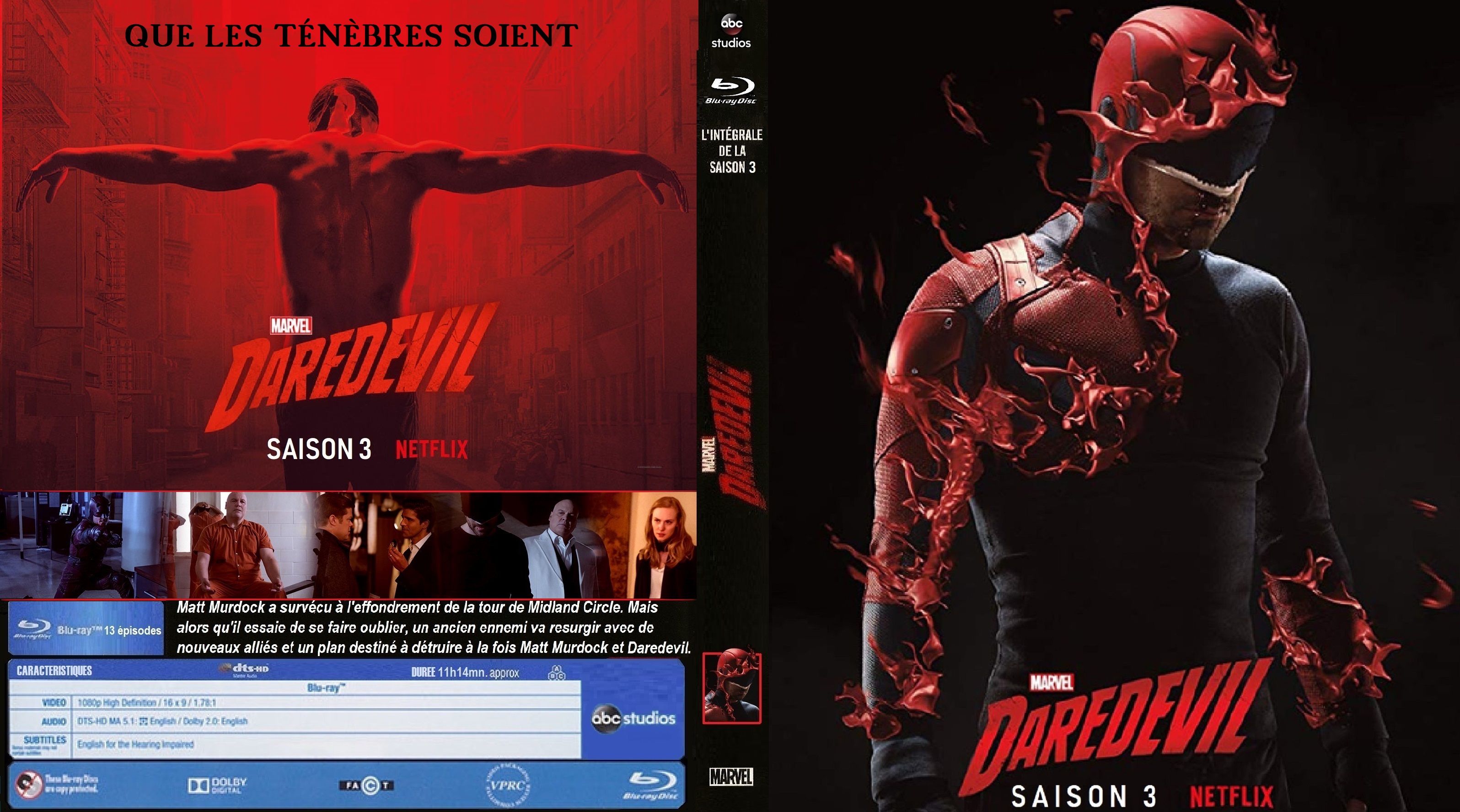 Jaquette DVD Daredevil saison 3 custom (BLU-RAY) v2