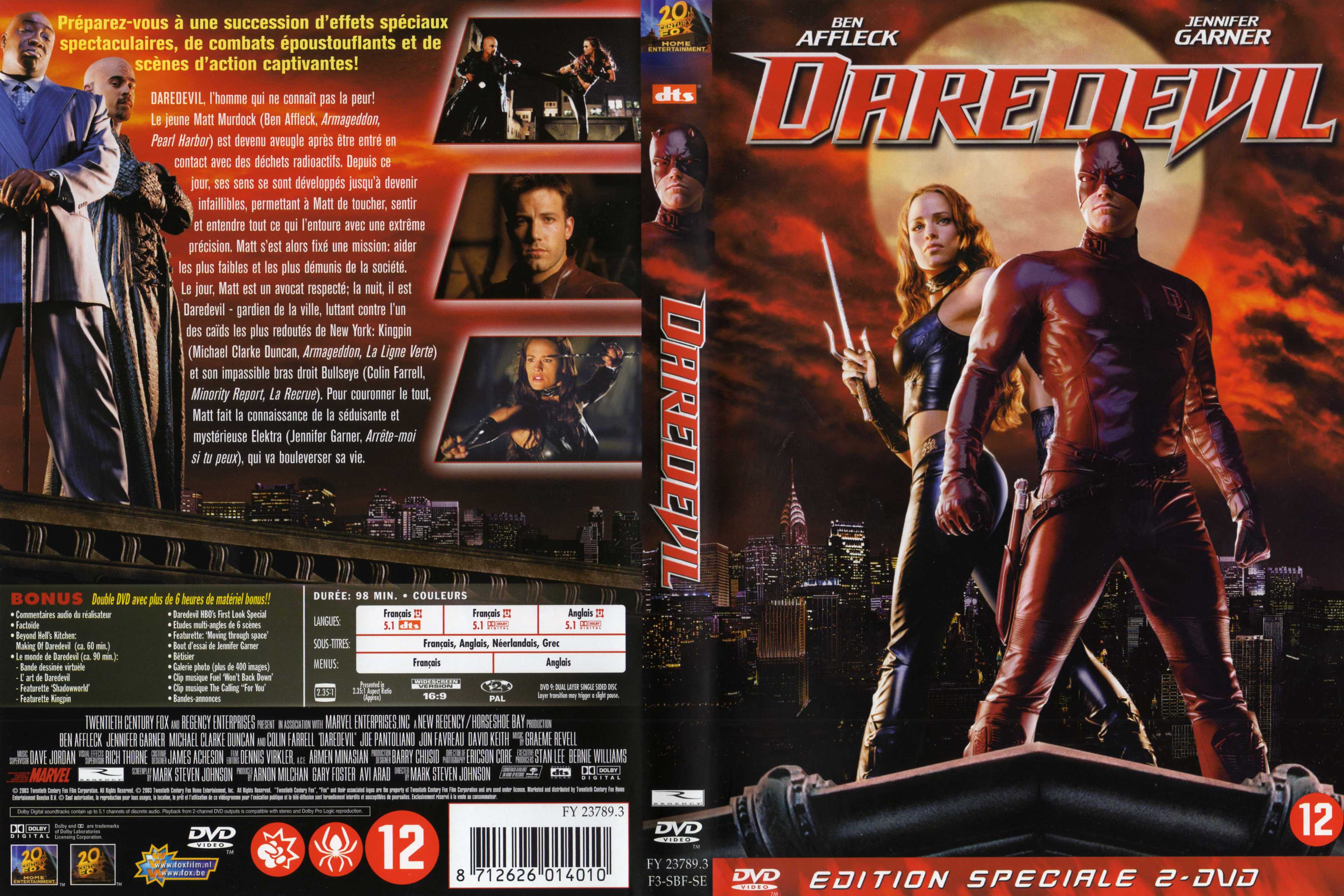 Jaquette DVD Daredevil v3