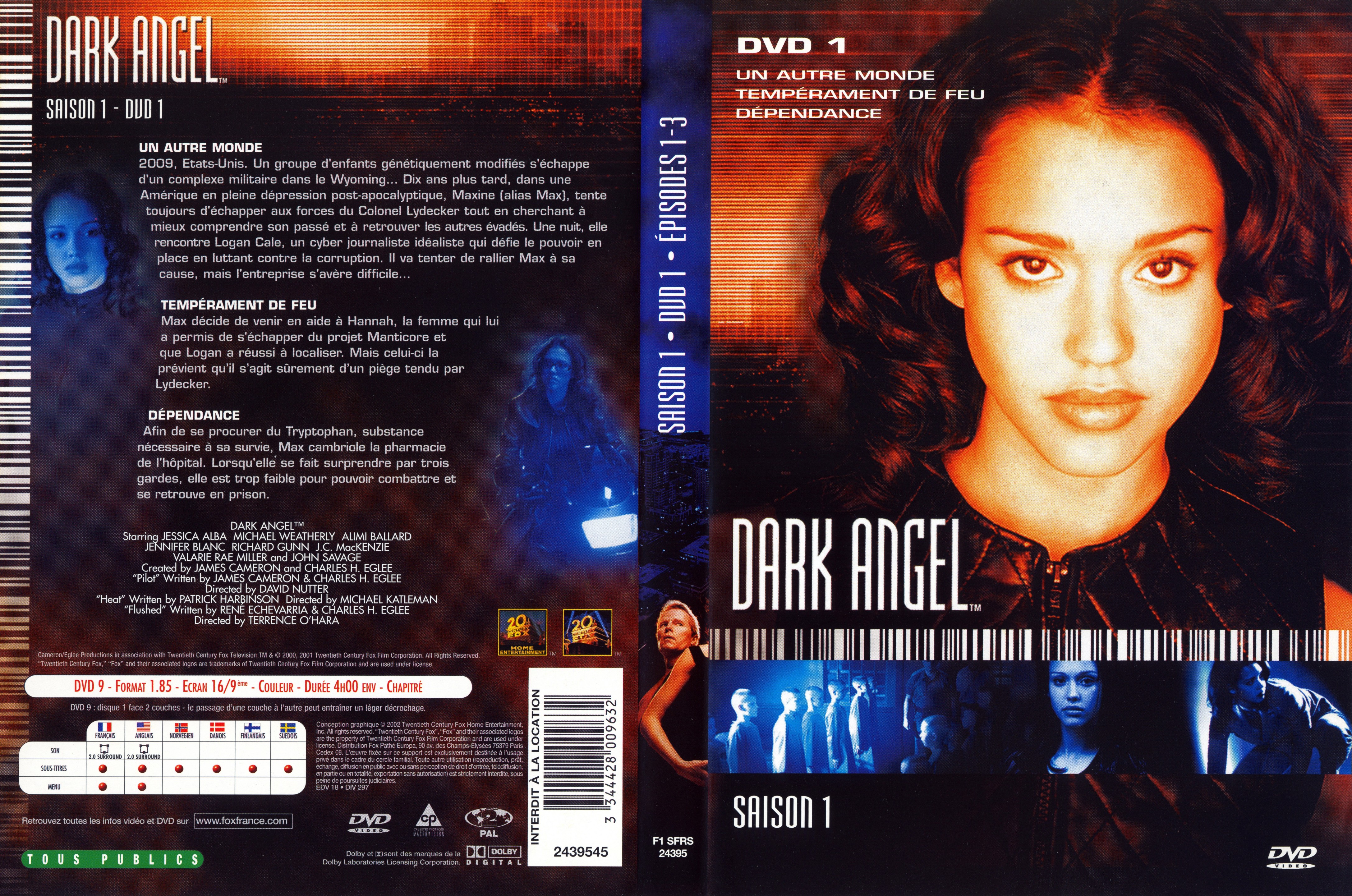 Jaquette DVD Dark Angel Saison 1 DVD 1