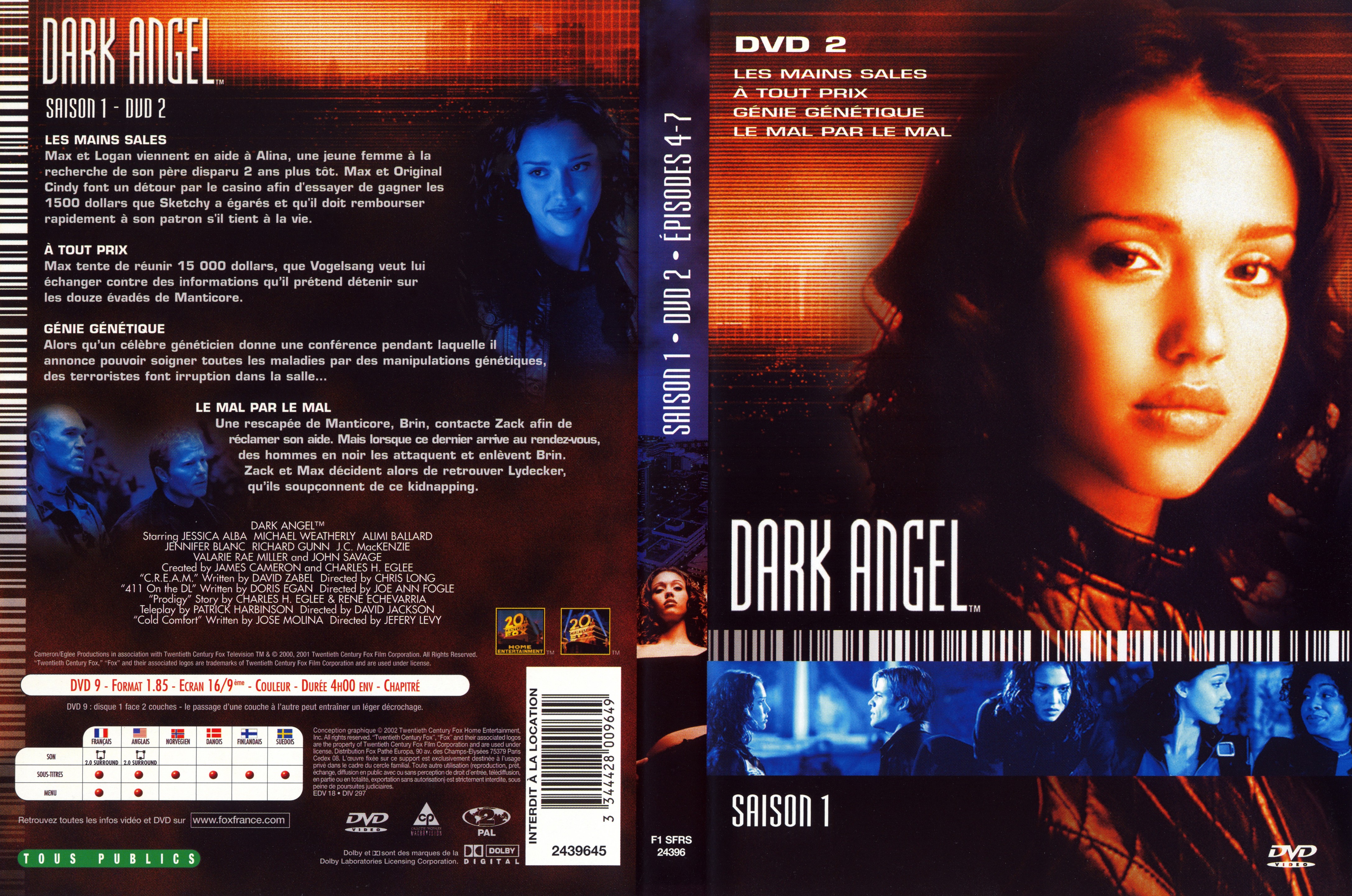 Jaquette DVD Dark Angel Saison 1 DVD 2
