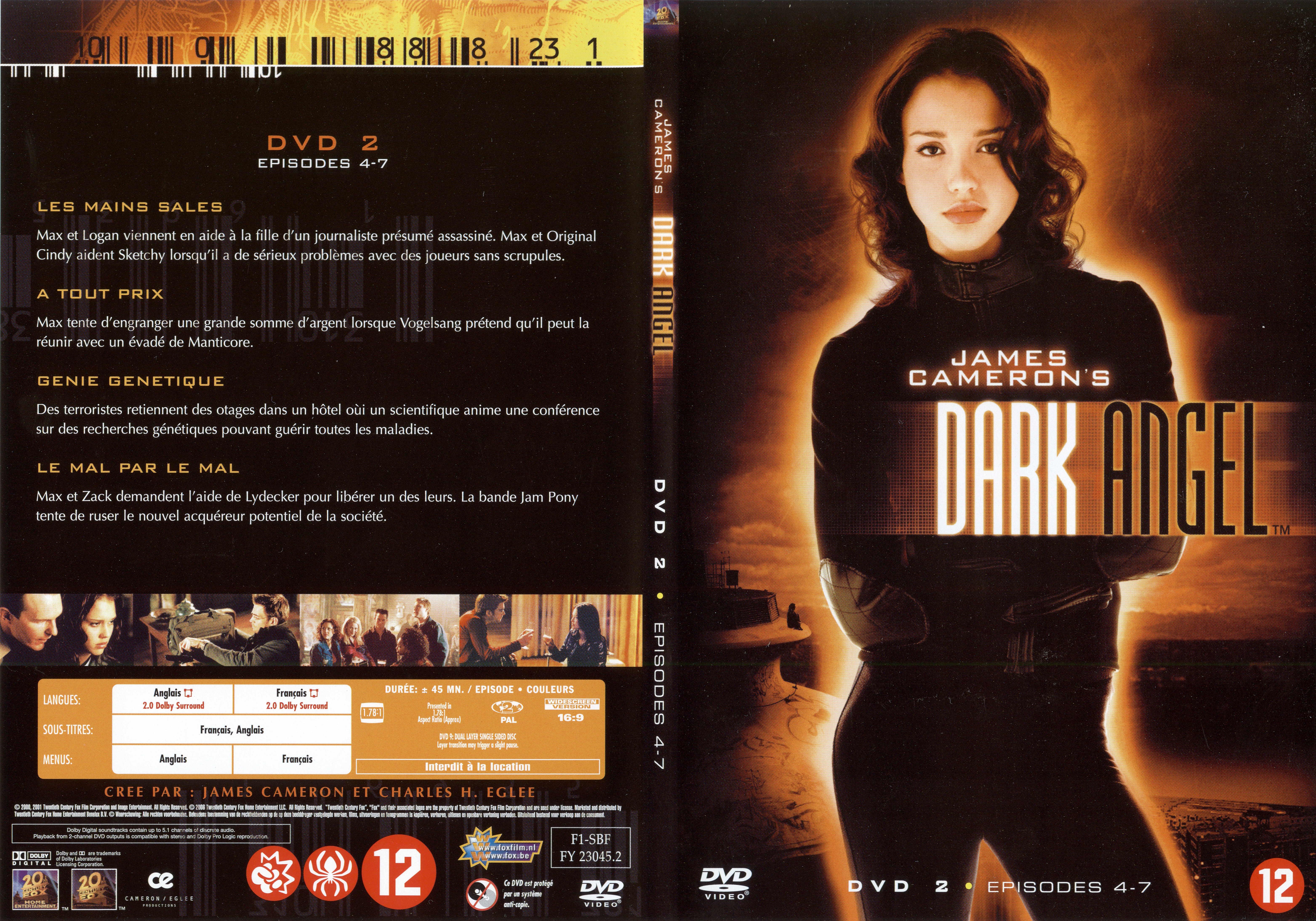 Jaquette DVD Dark Angel Saison 1 DVD 2 v2