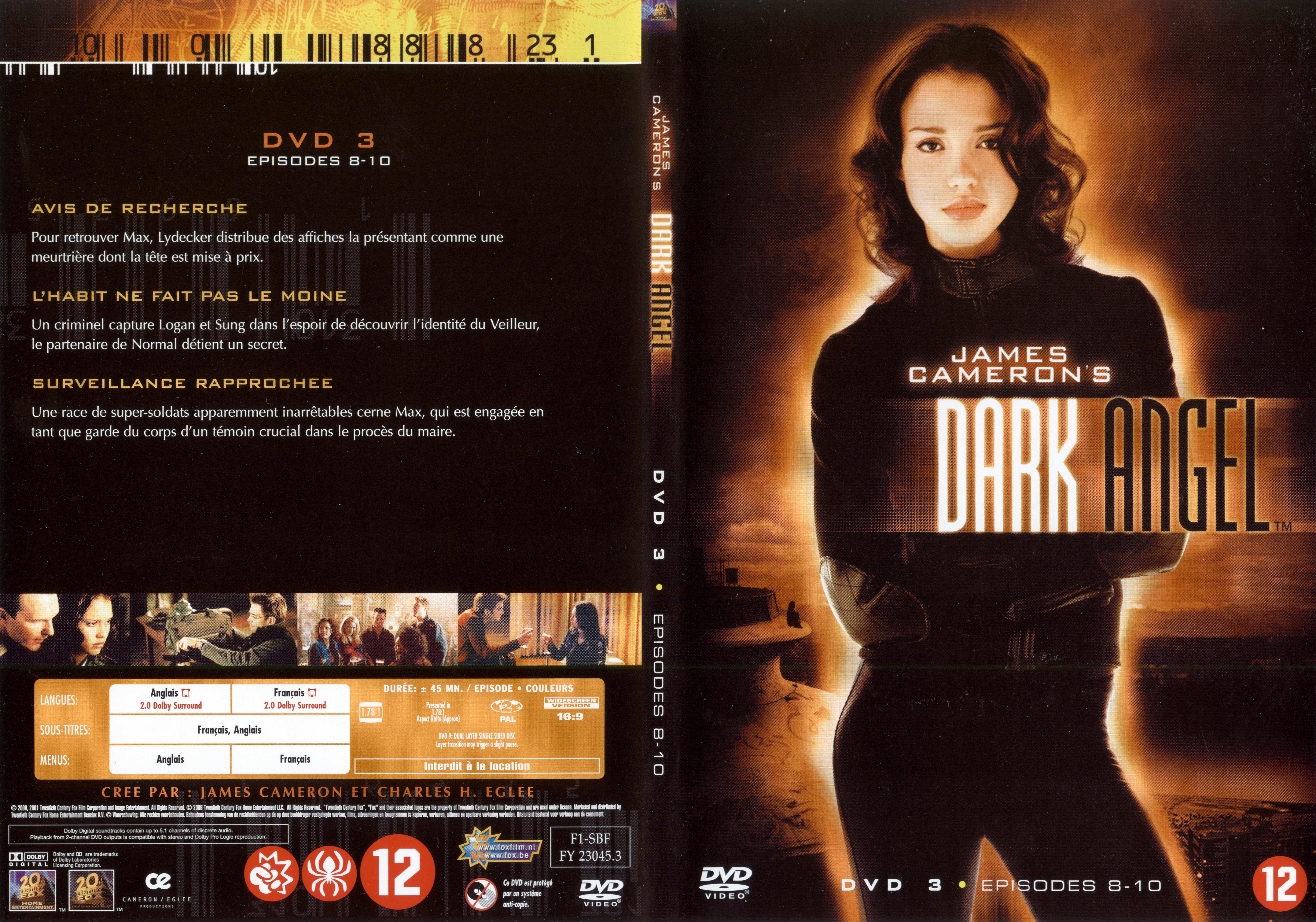 Jaquette DVD Dark Angel Saison 1 DVD 3 v2