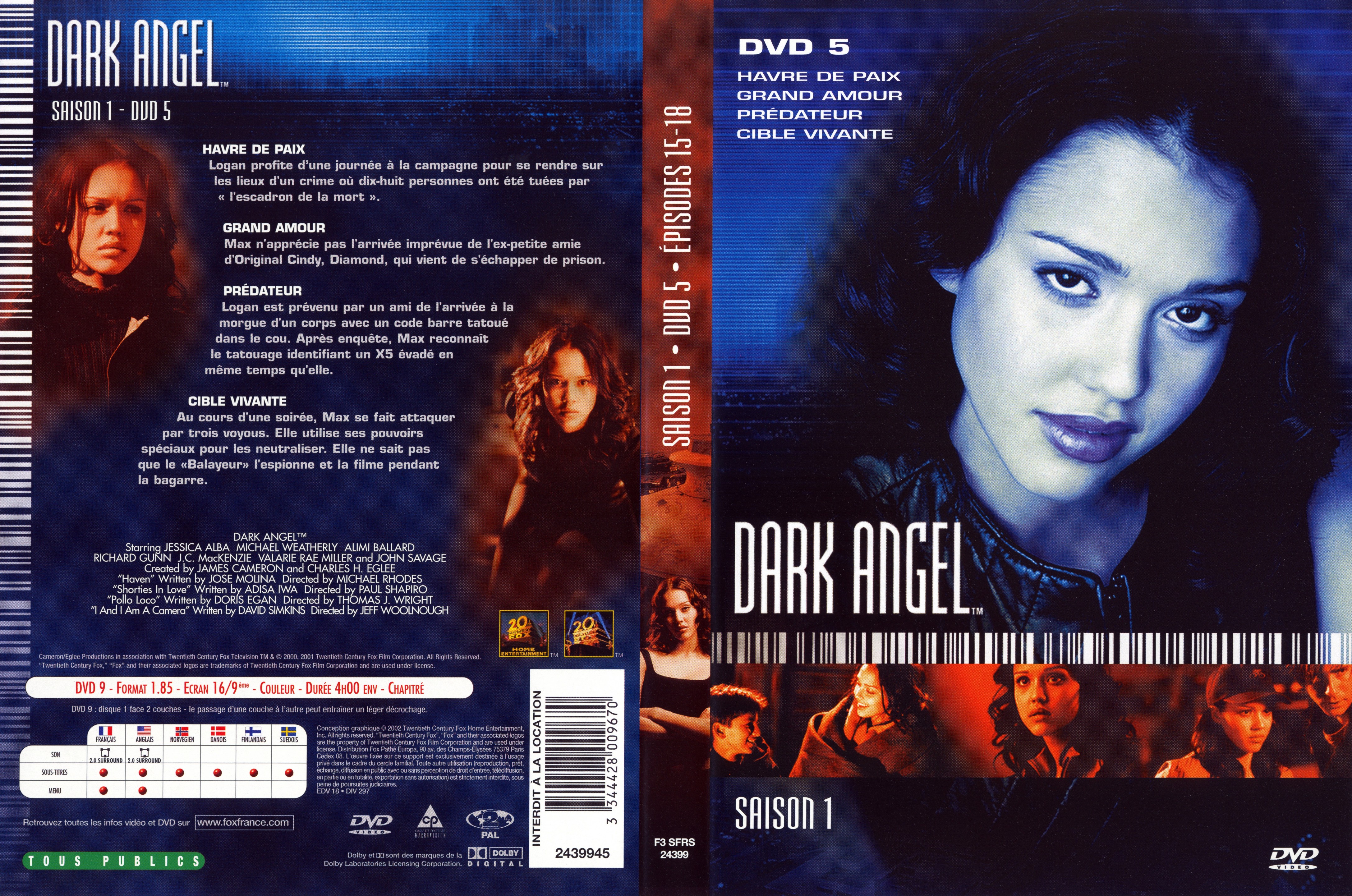 Jaquette DVD Dark Angel Saison 1 DVD 5