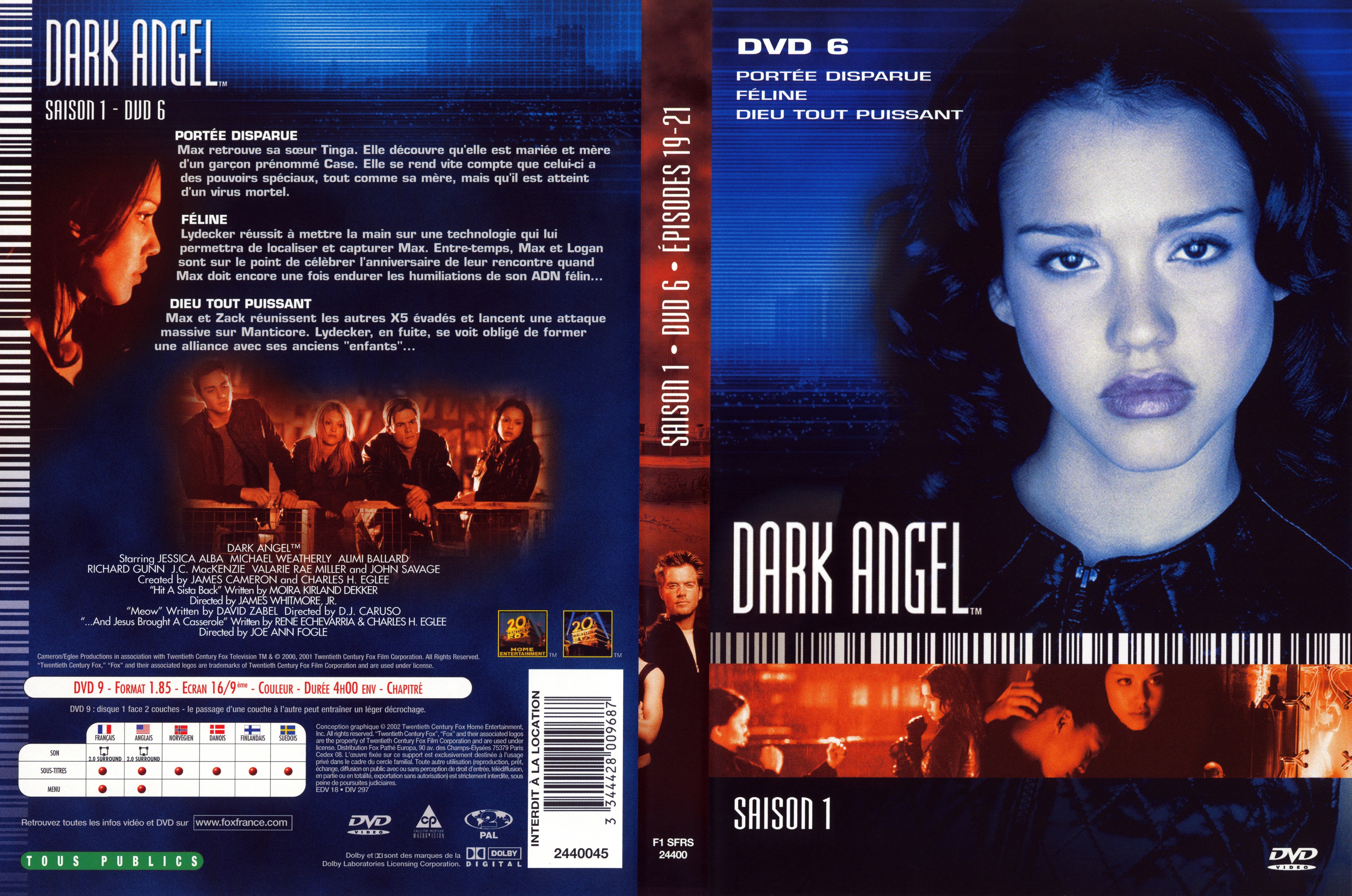 Jaquette DVD Dark Angel Saison 1 DVD 6