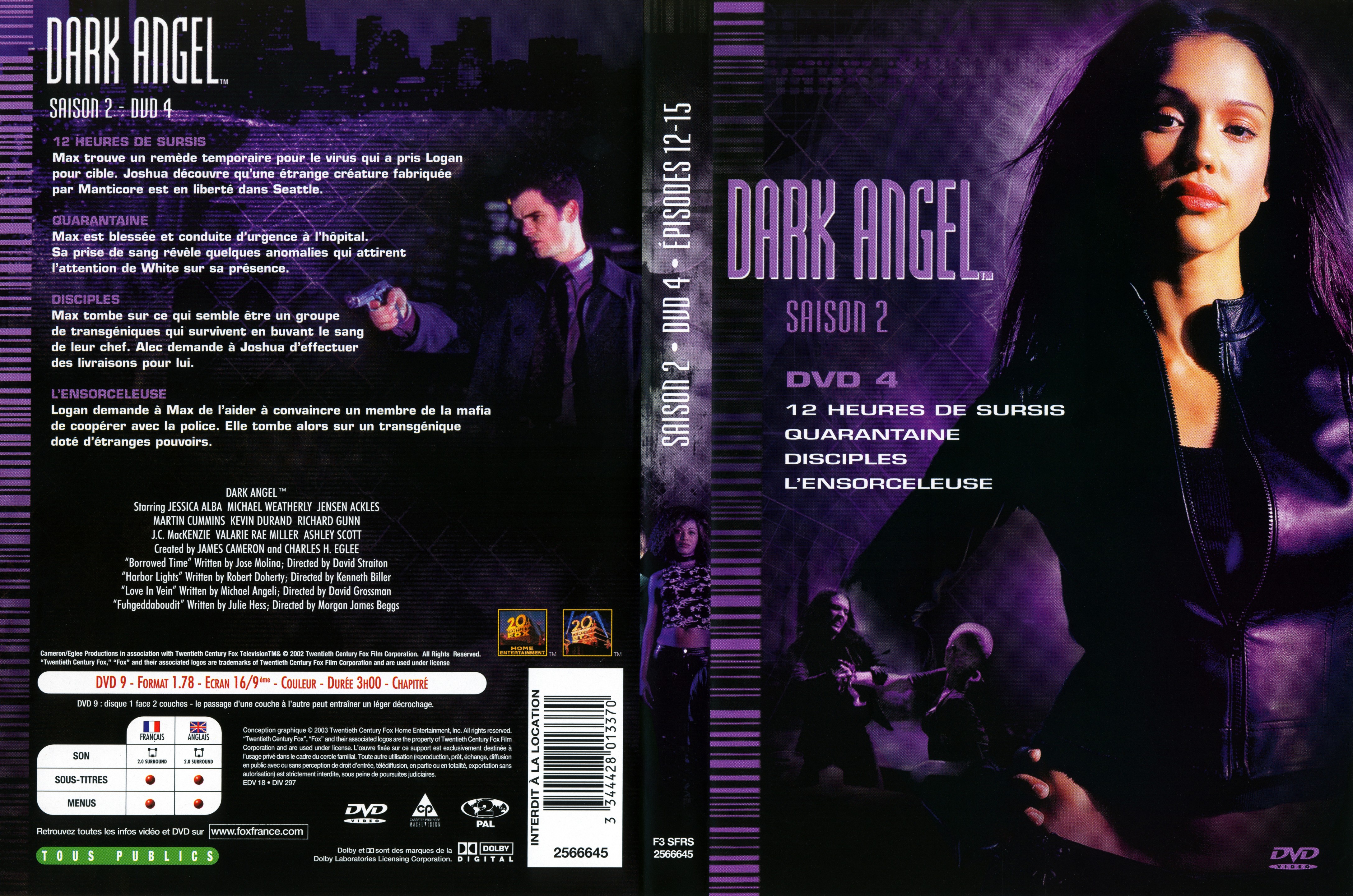 Jaquette DVD Dark Angel Saison 2 DVD 4