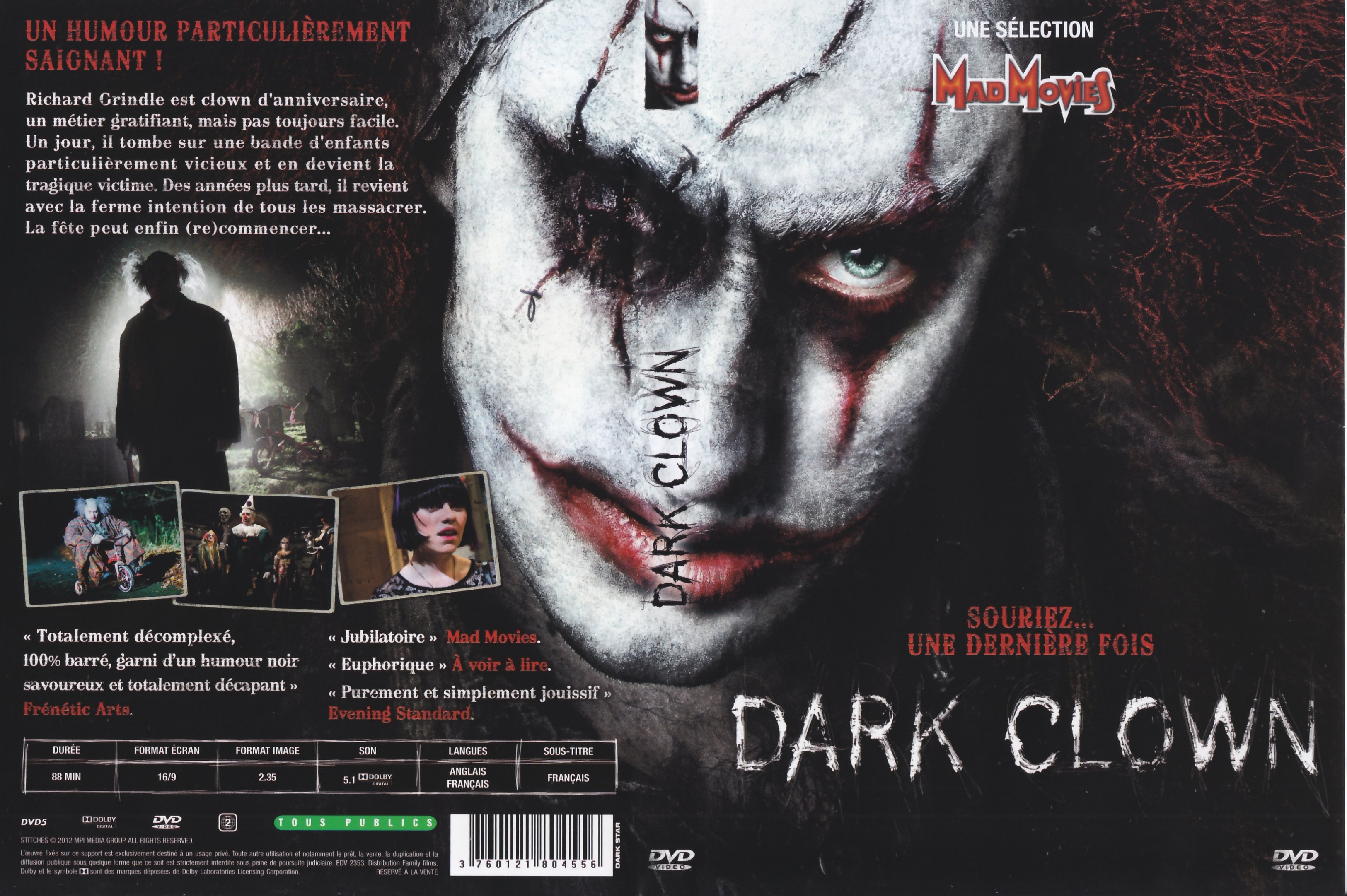 Jaquette DVD Dark Clown v2