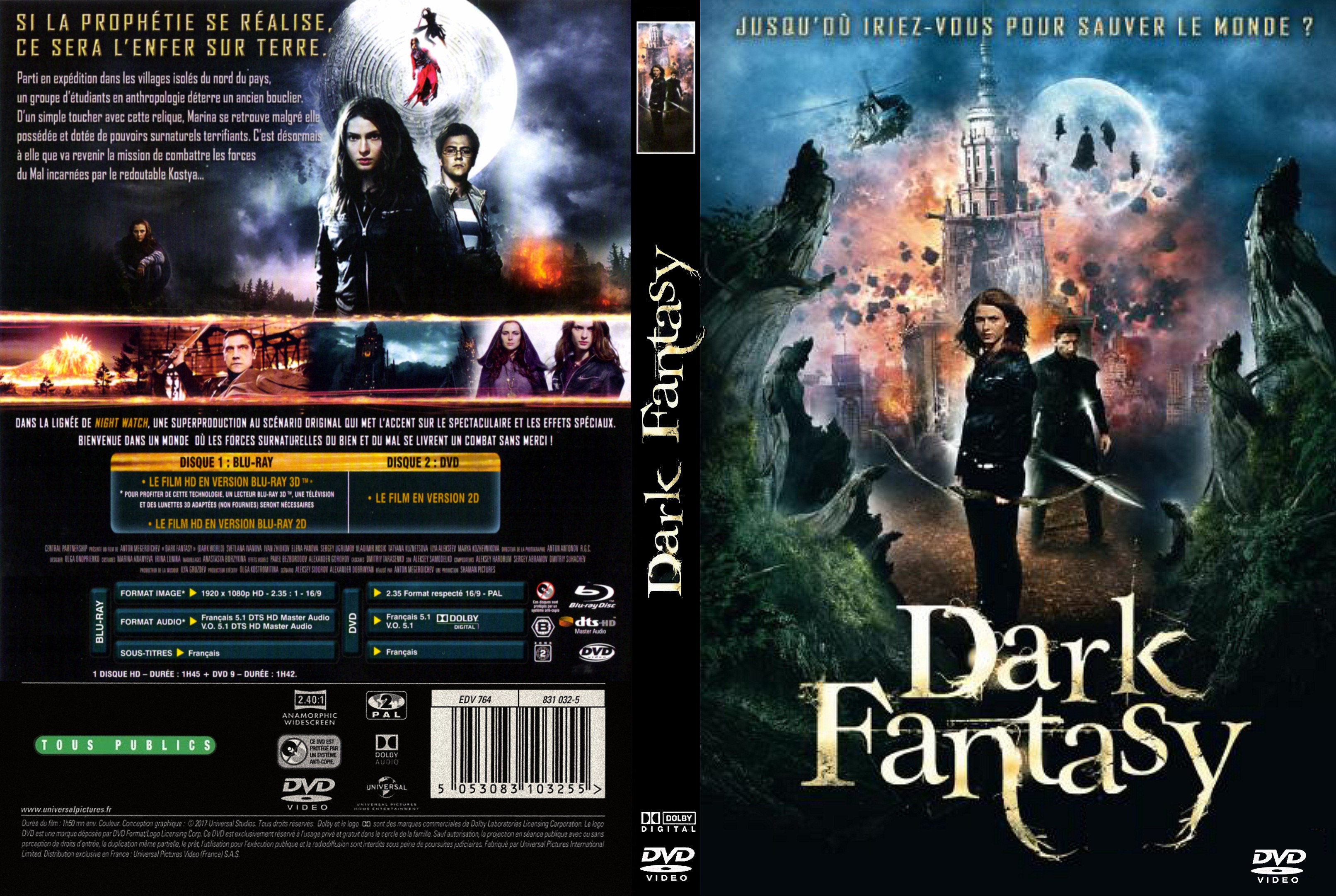 Jaquette DVD Dark Fantasy custom