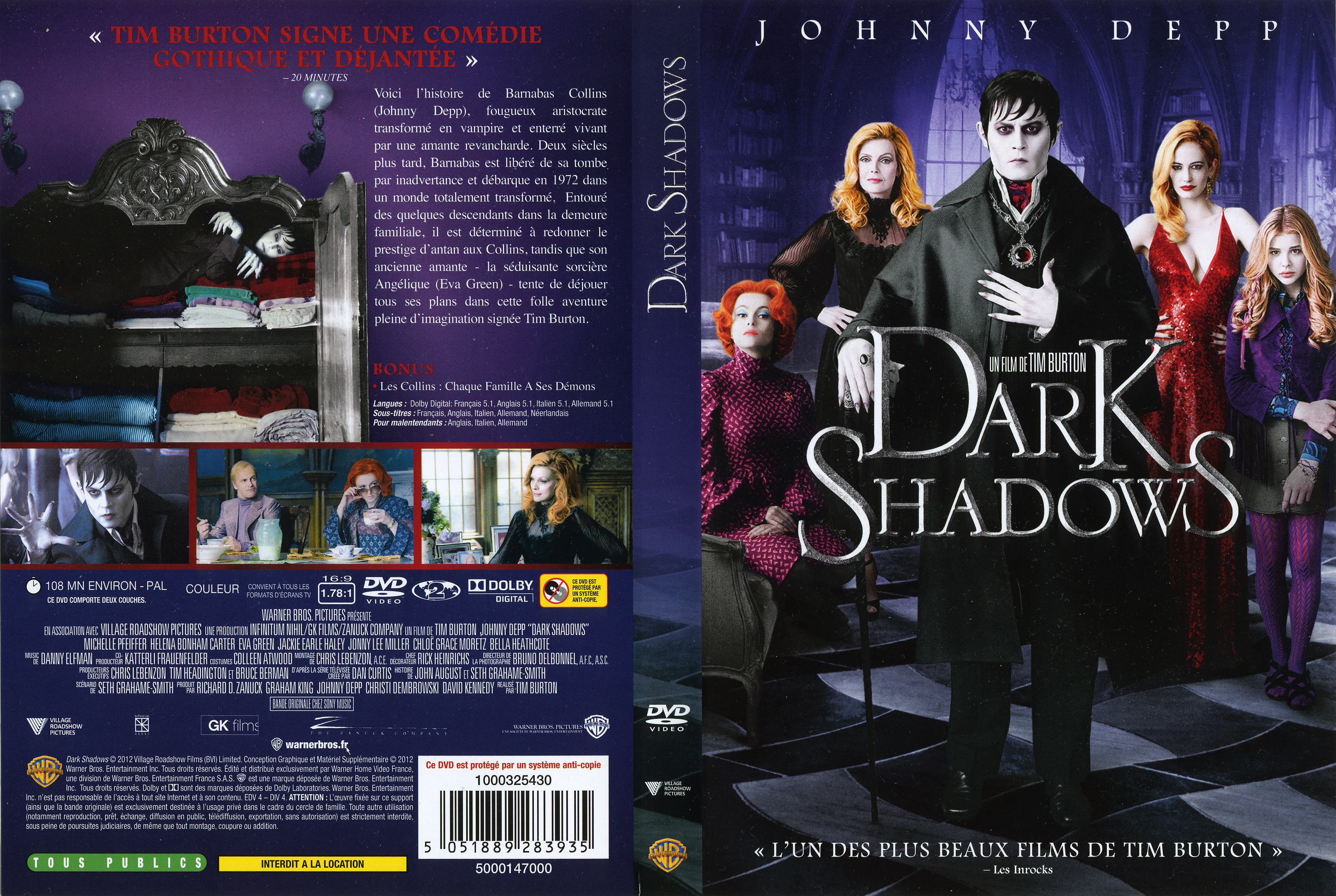 Jaquette DVD Dark Shadows