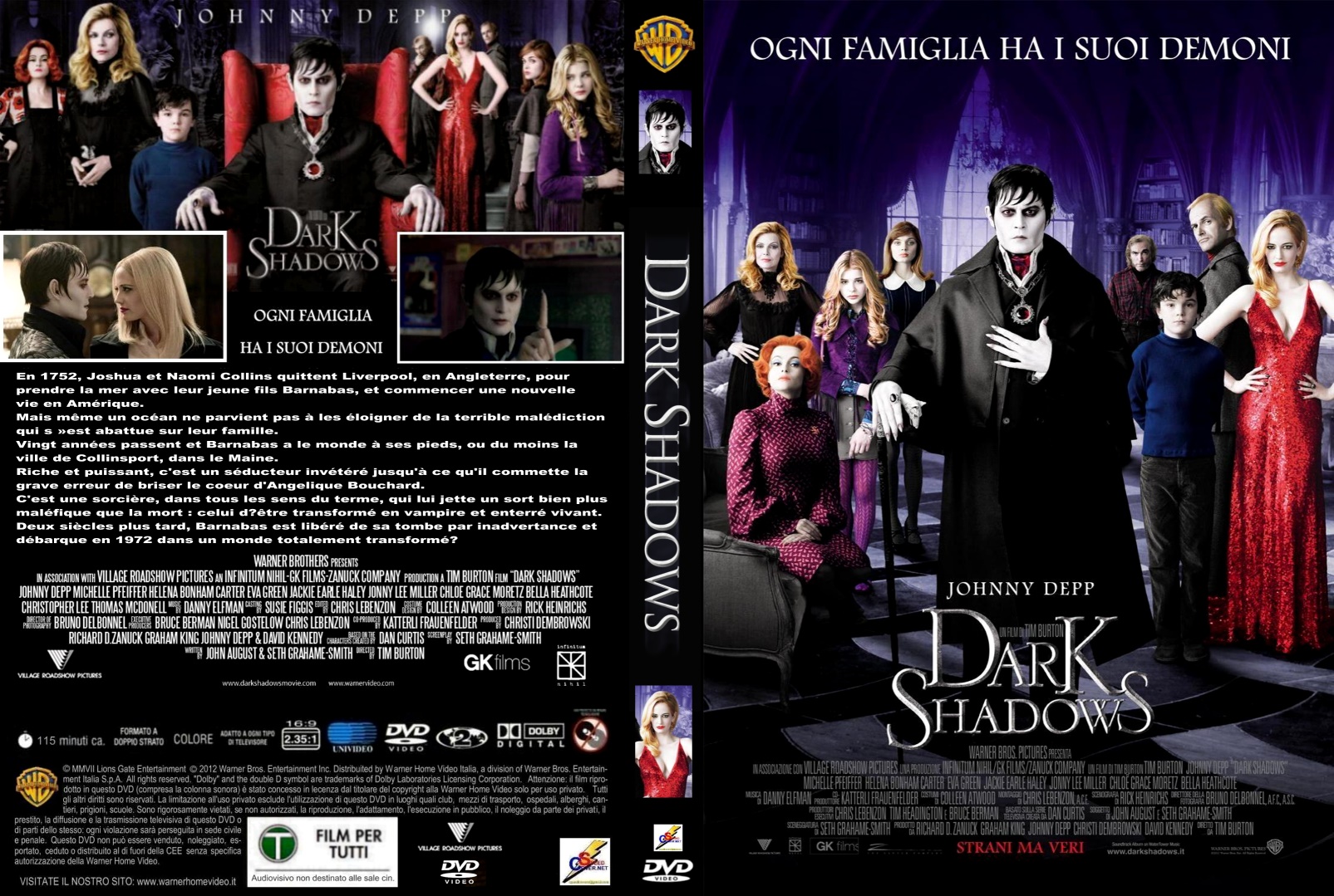 Jaquette DVD Dark Shadows custom