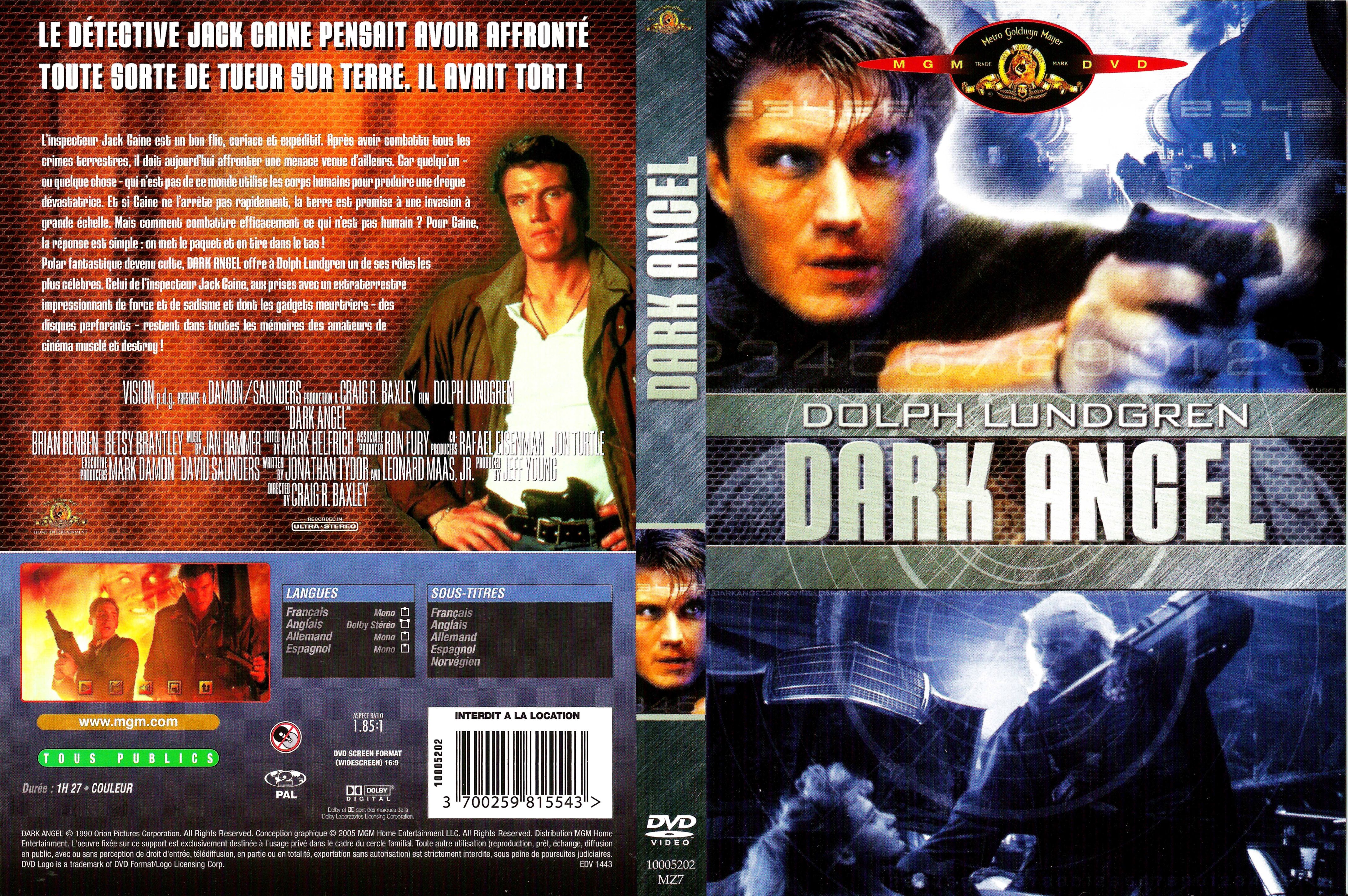 Jaquette DVD Dark angel (Dolph Lundgren)