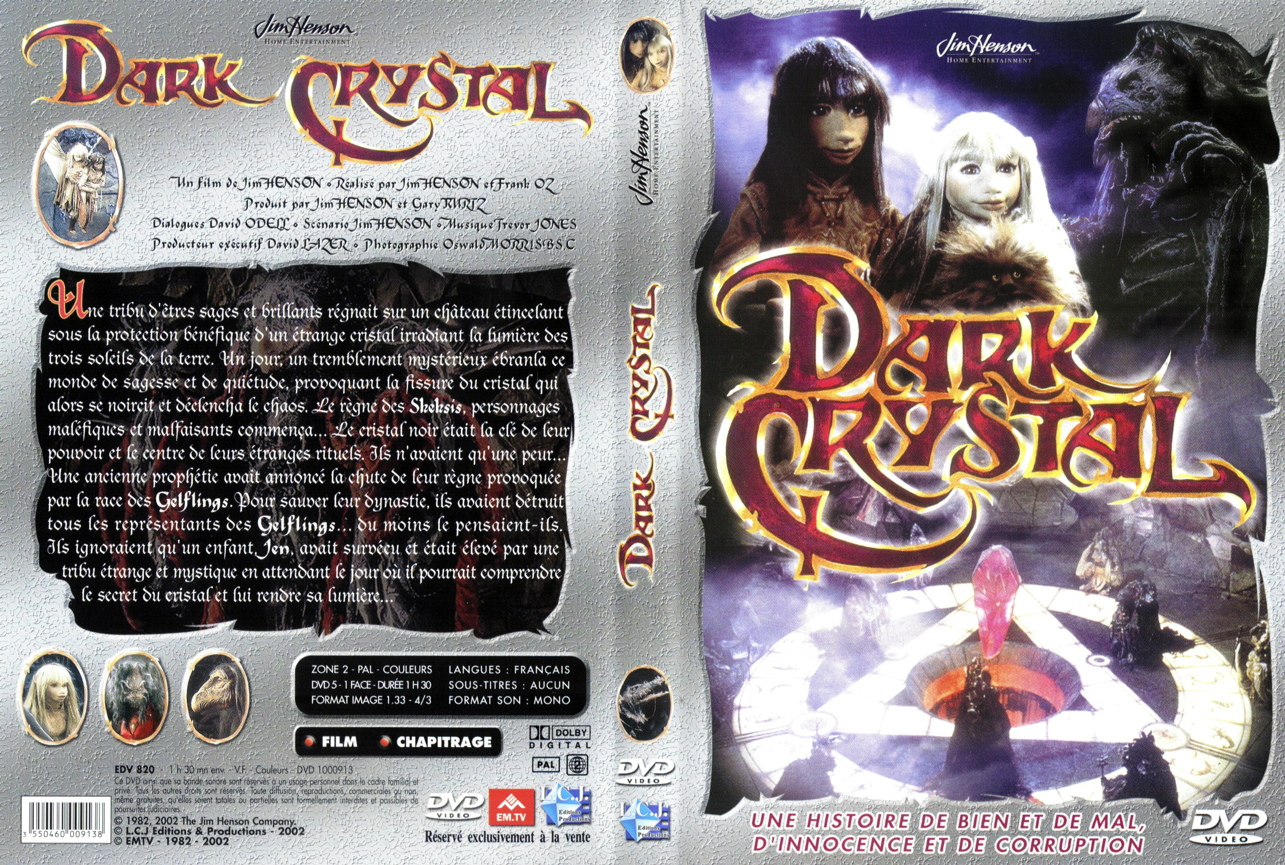 Jaquette DVD Dark crystal
