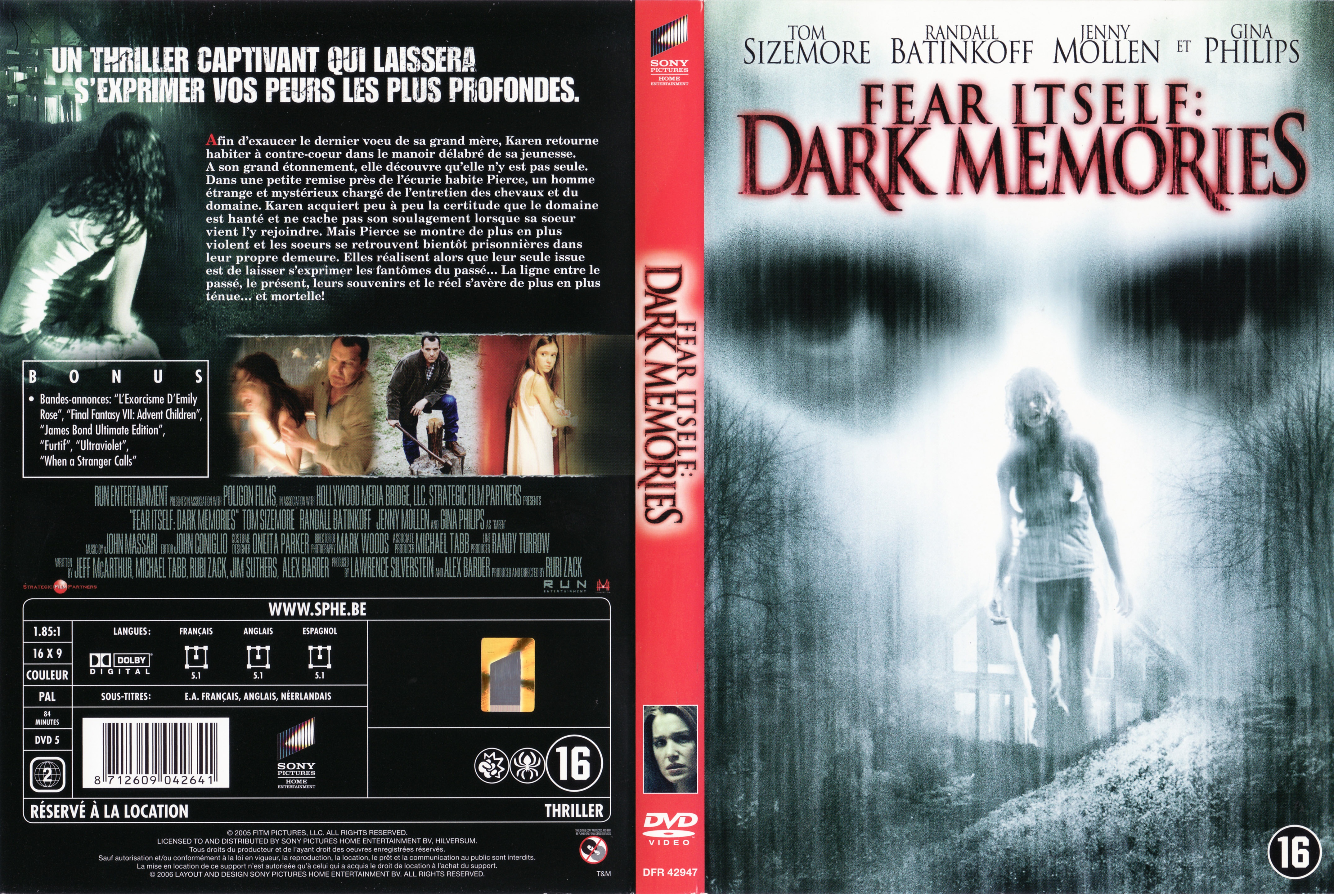 Jaquette DVD Dark memories v2