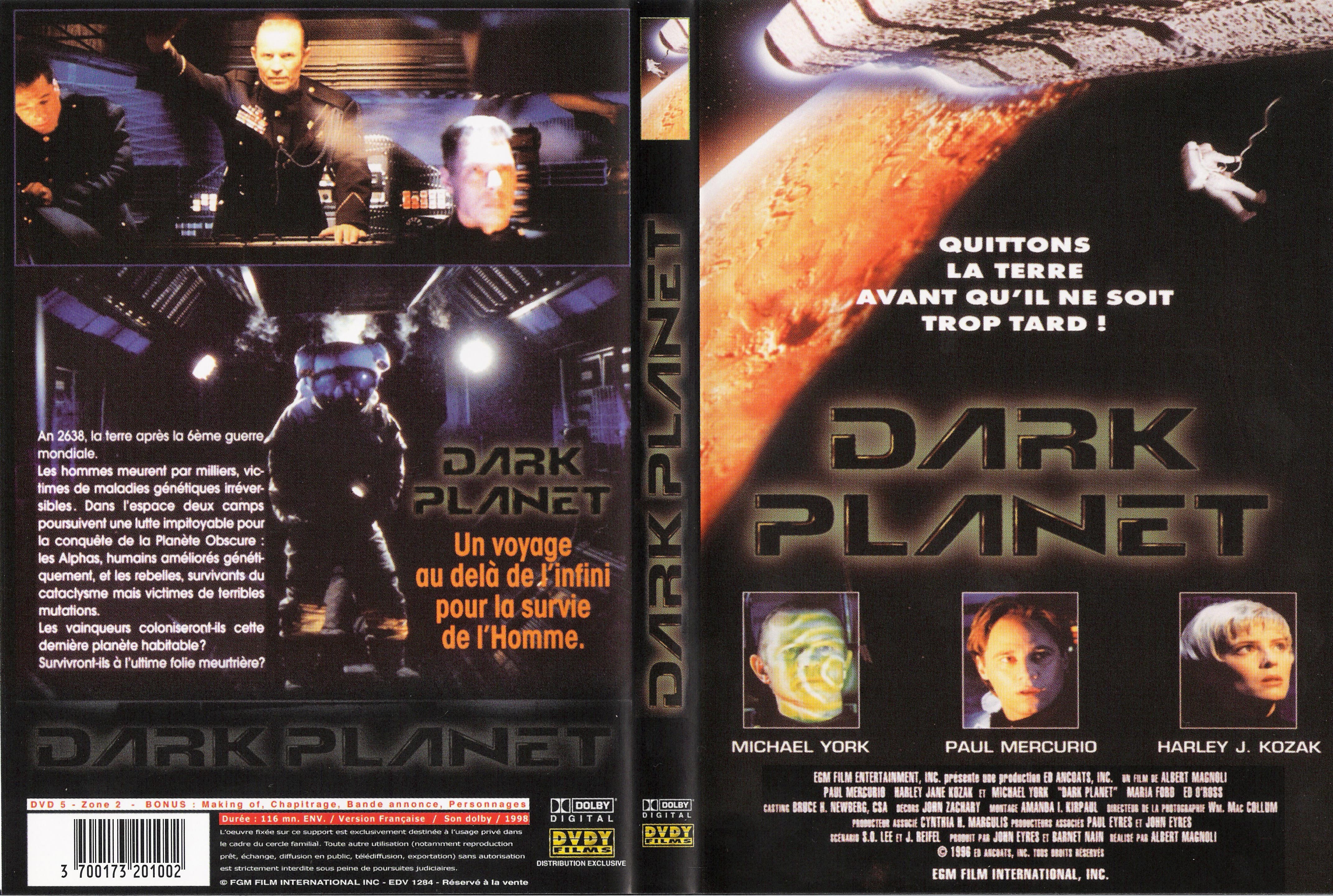 Jaquette DVD Dark planet