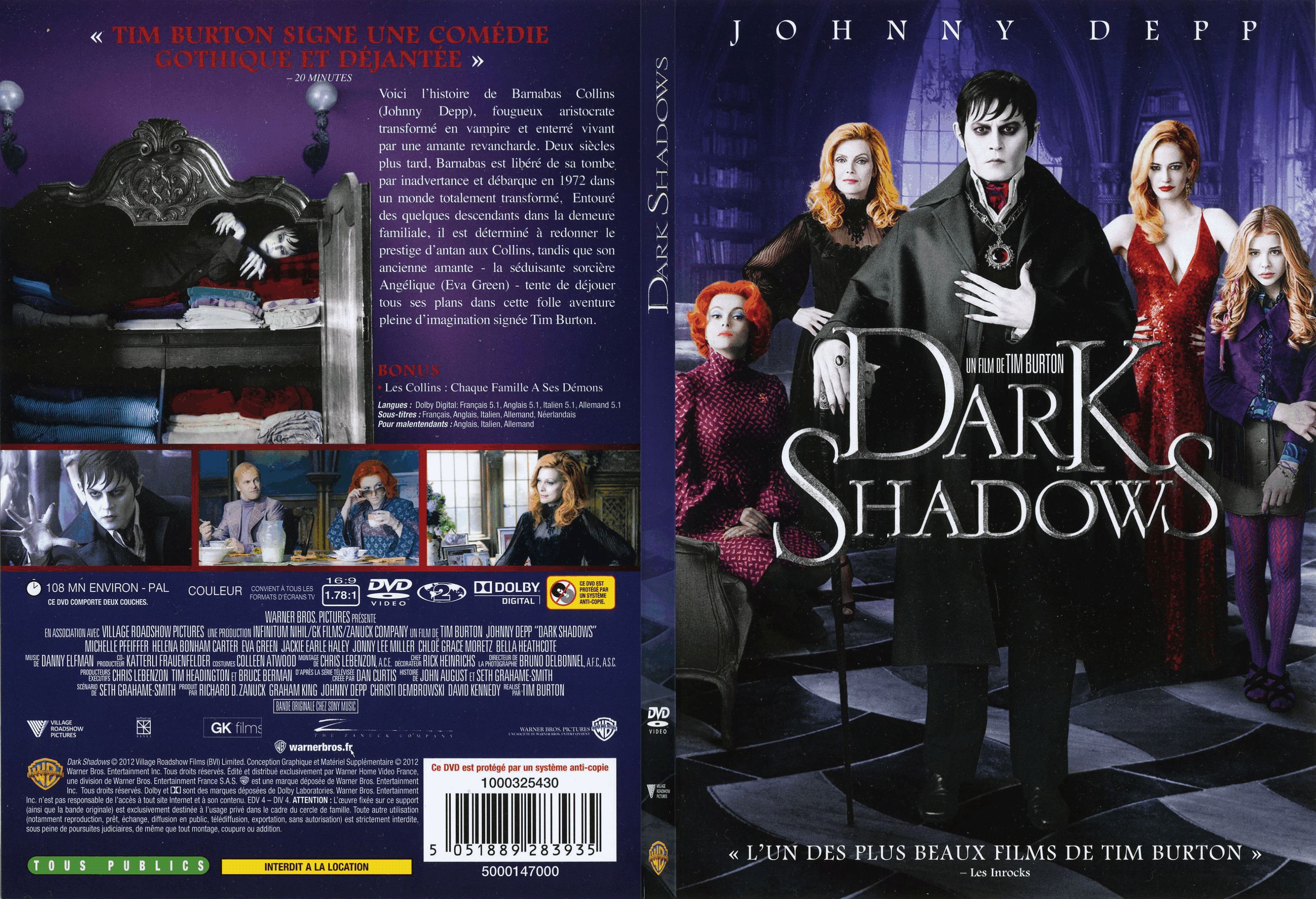Jaquette DVD Dark shadow - SLIM
