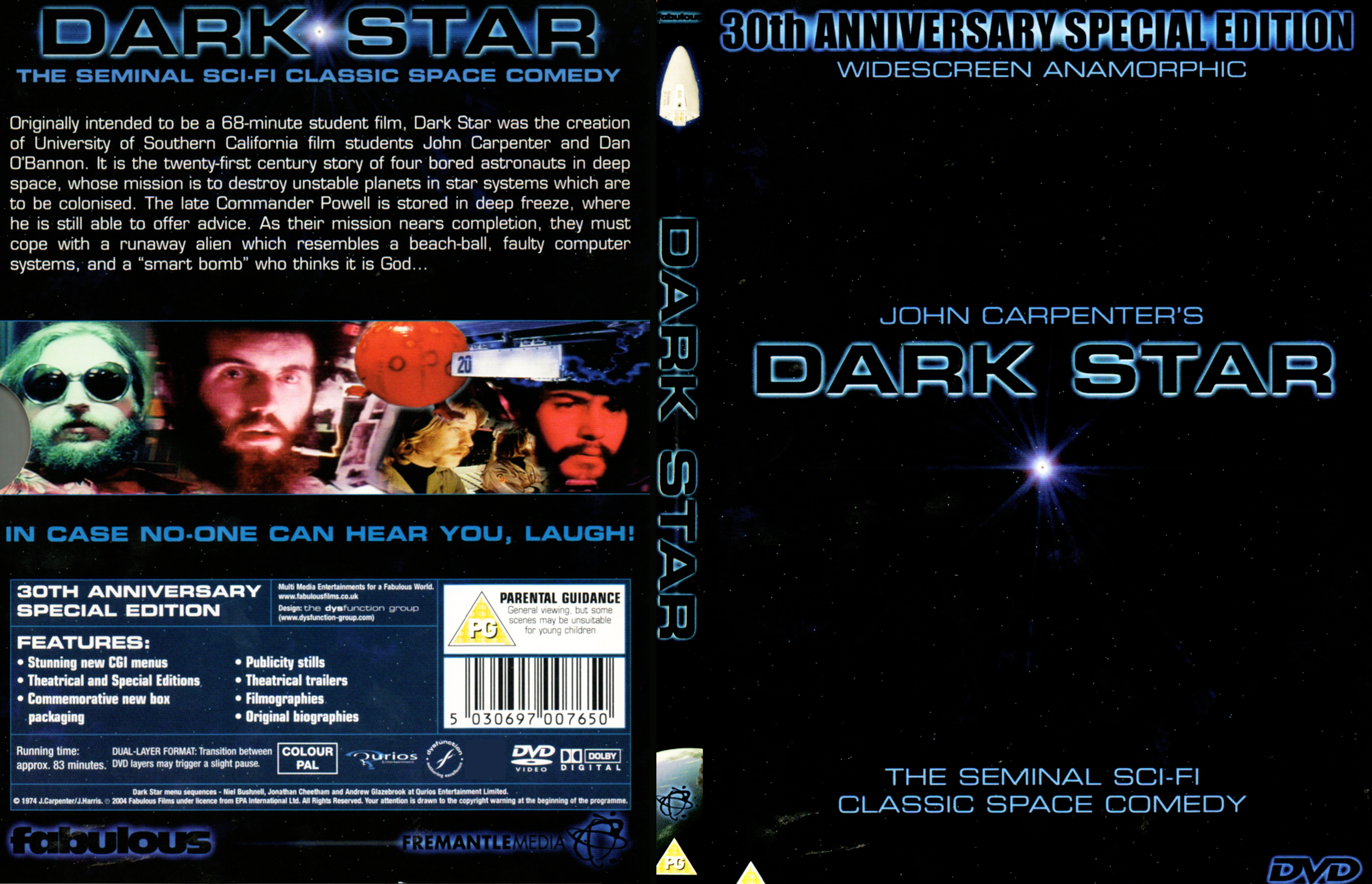 Jaquette DVD Dark star Zone 1 v2