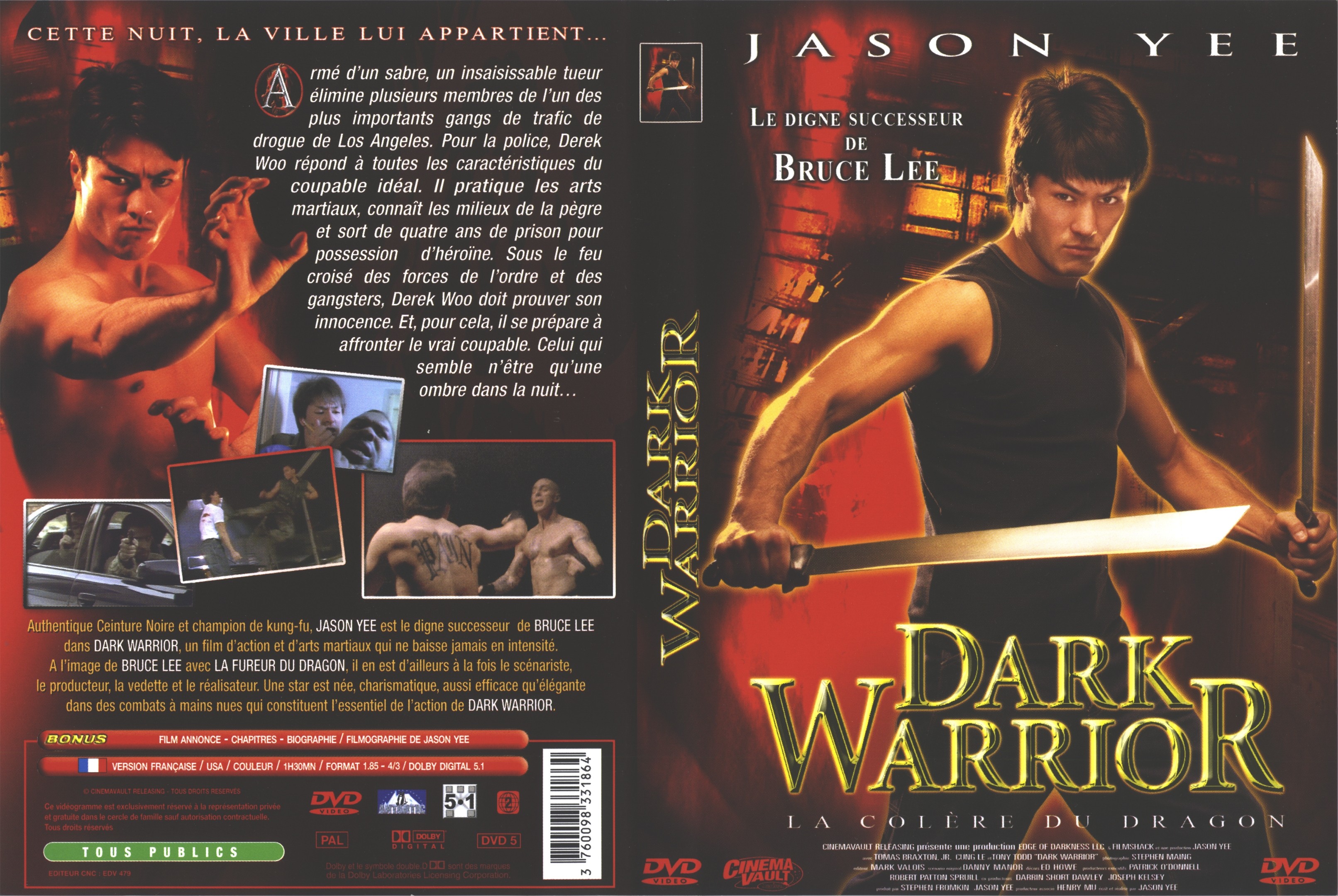 Jaquette DVD Dark warrior