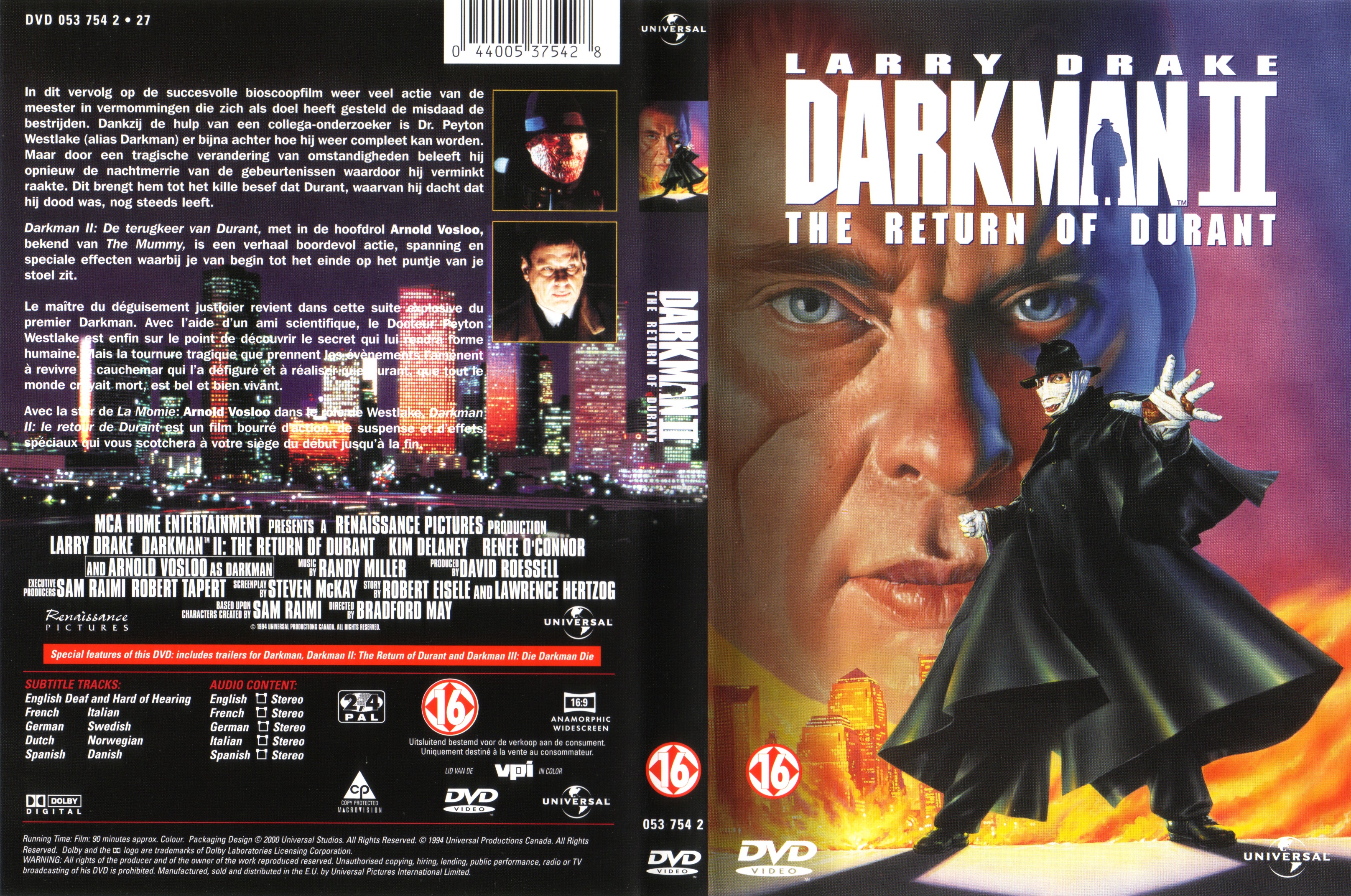 Jaquette DVD Darkman 2