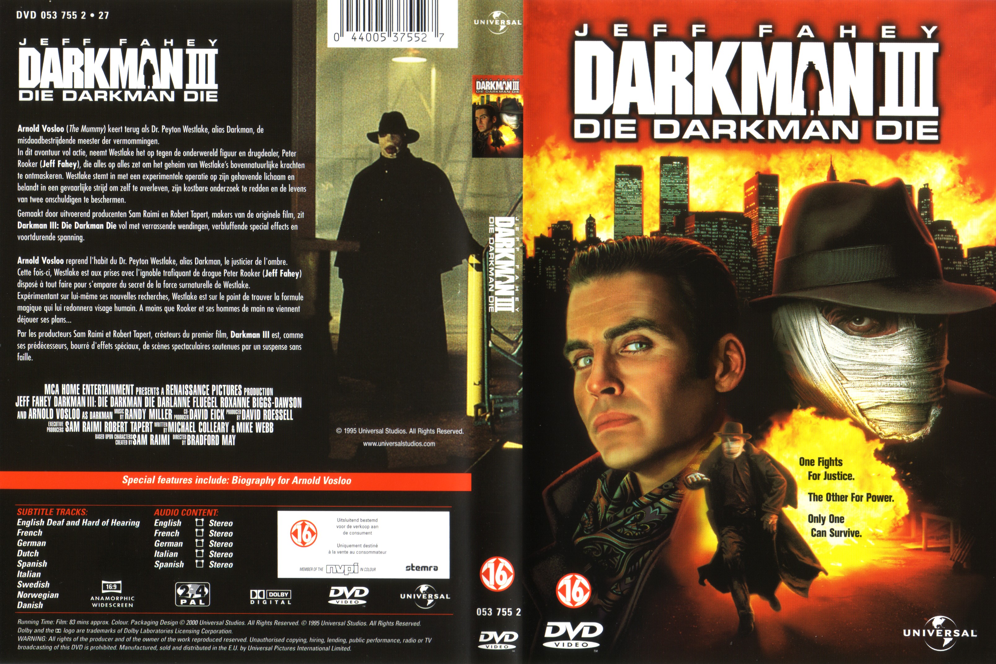 Jaquette DVD Darkman 3