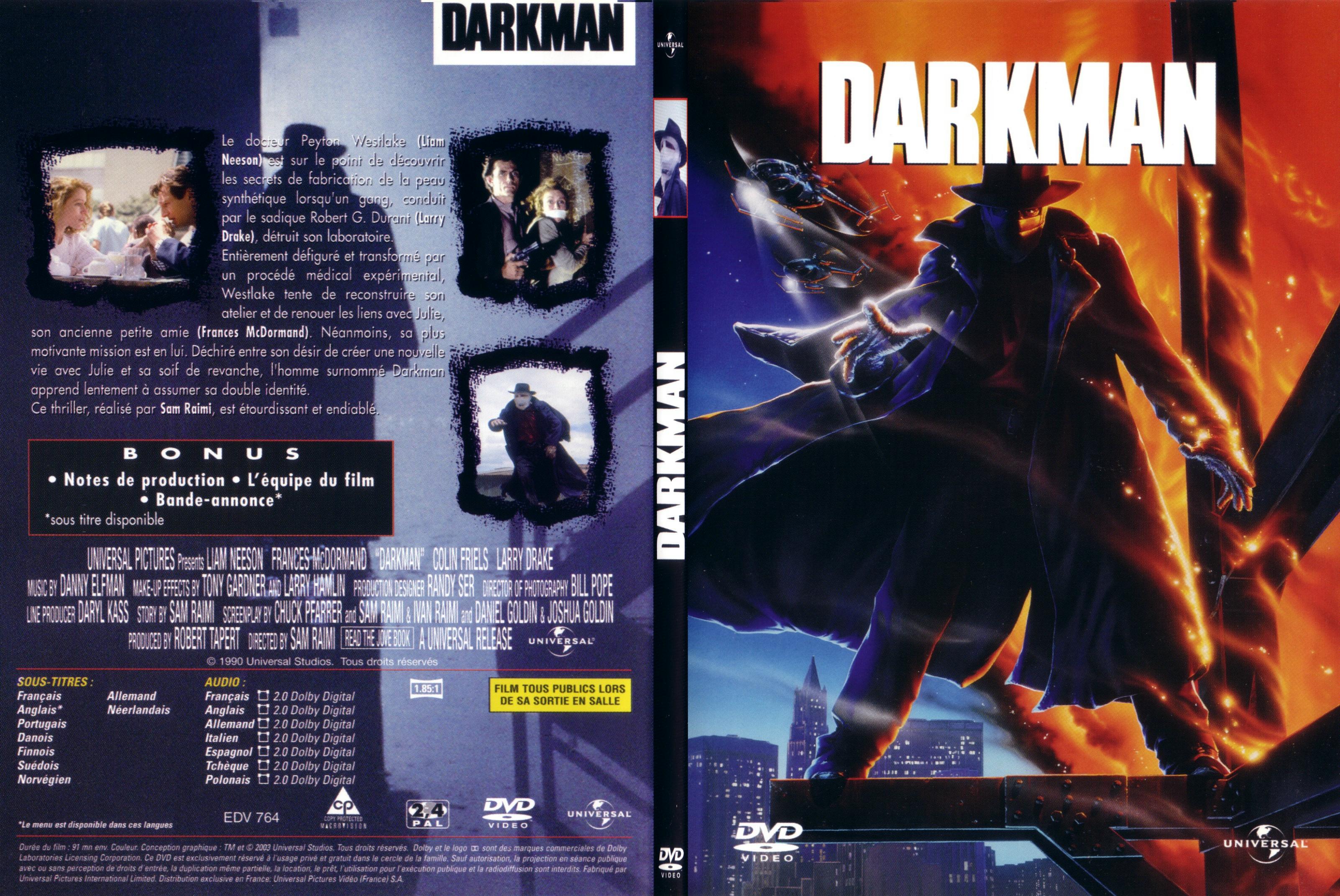 Jaquette DVD Darkman - SLIM