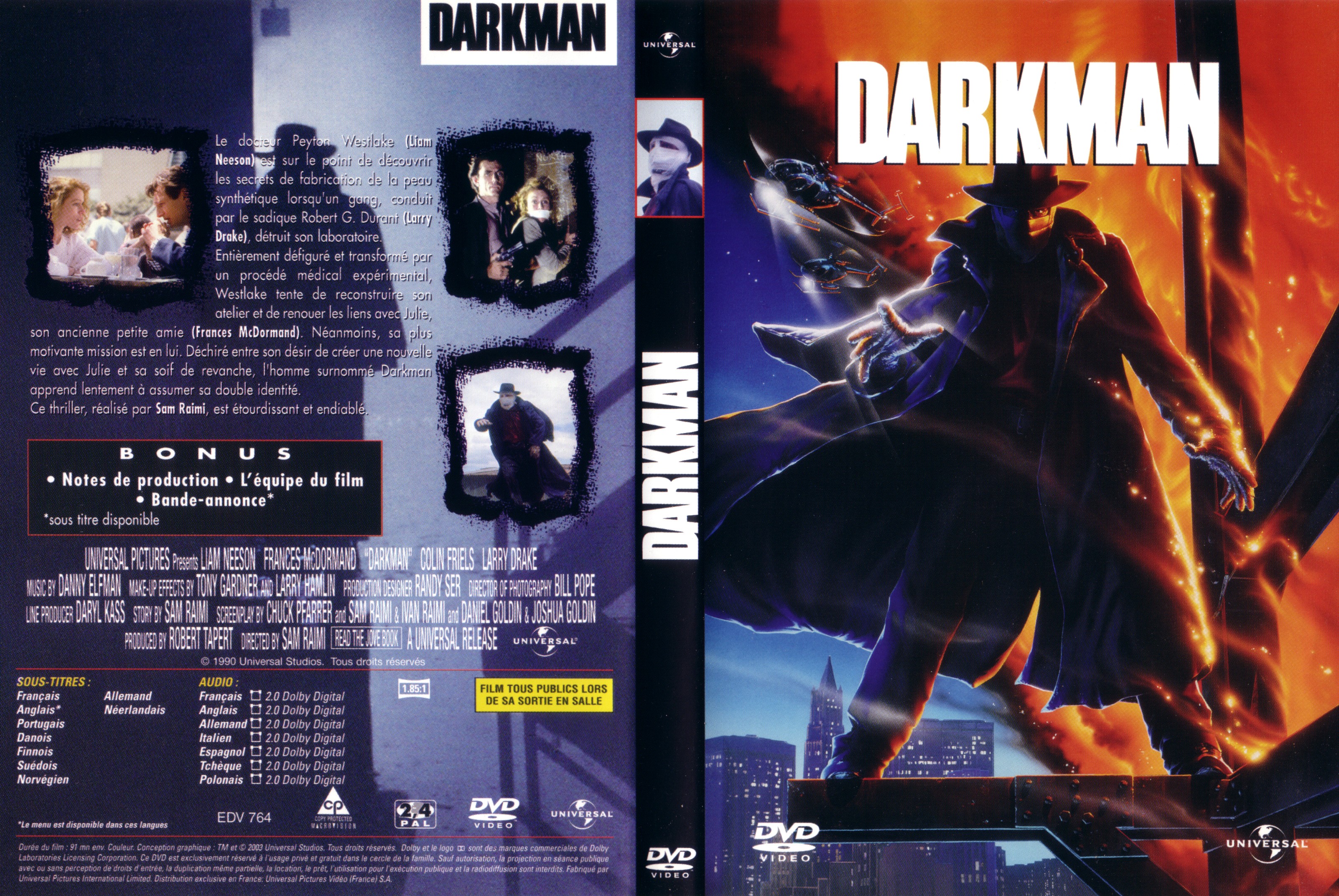 Jaquette DVD Darkman v2