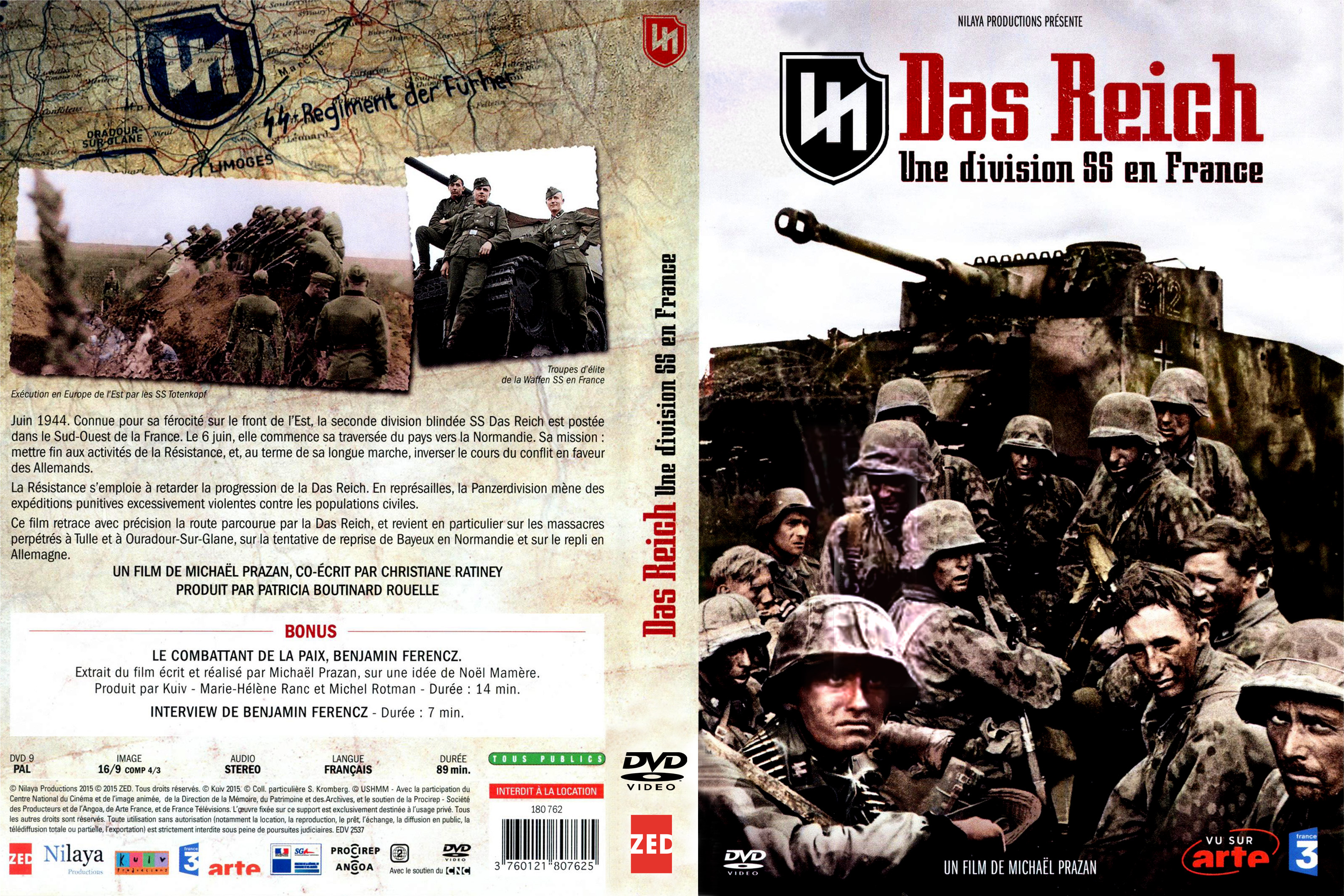 Jaquette DVD Das Reich Une division SS en France