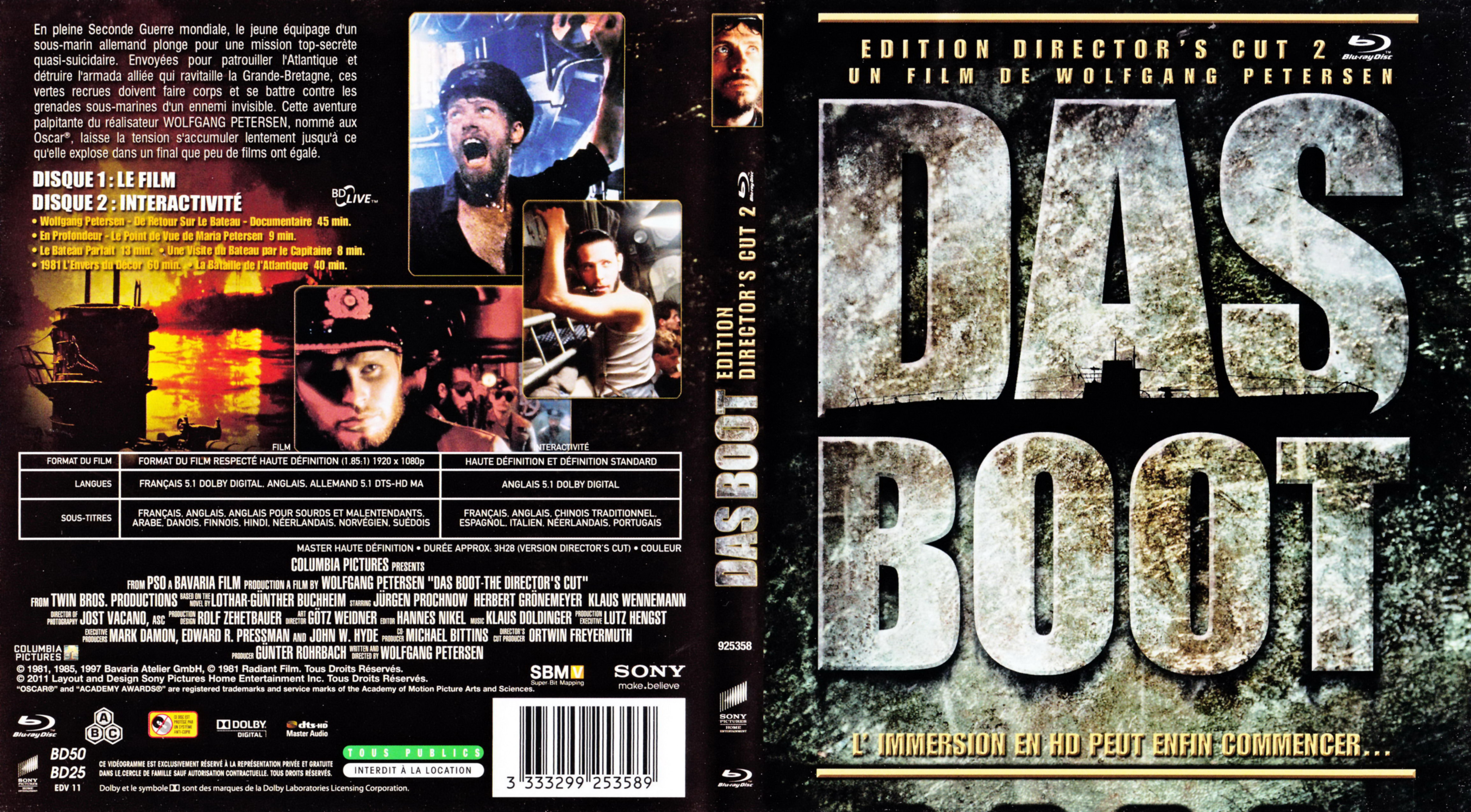 Jaquette DVD Das boot (BLU-RAY)