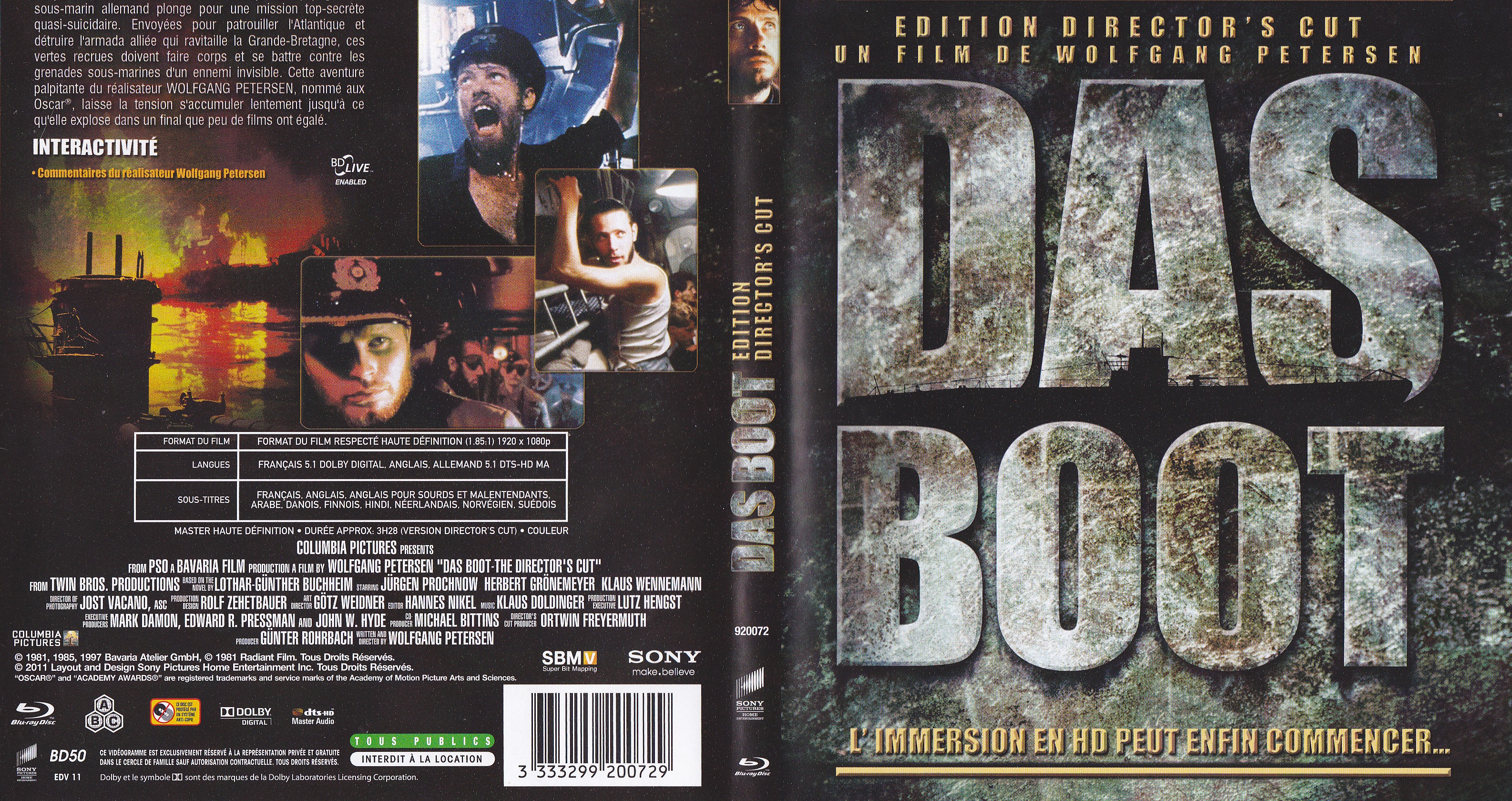 Jaquette DVD Das boot (BLU-RAY) v2