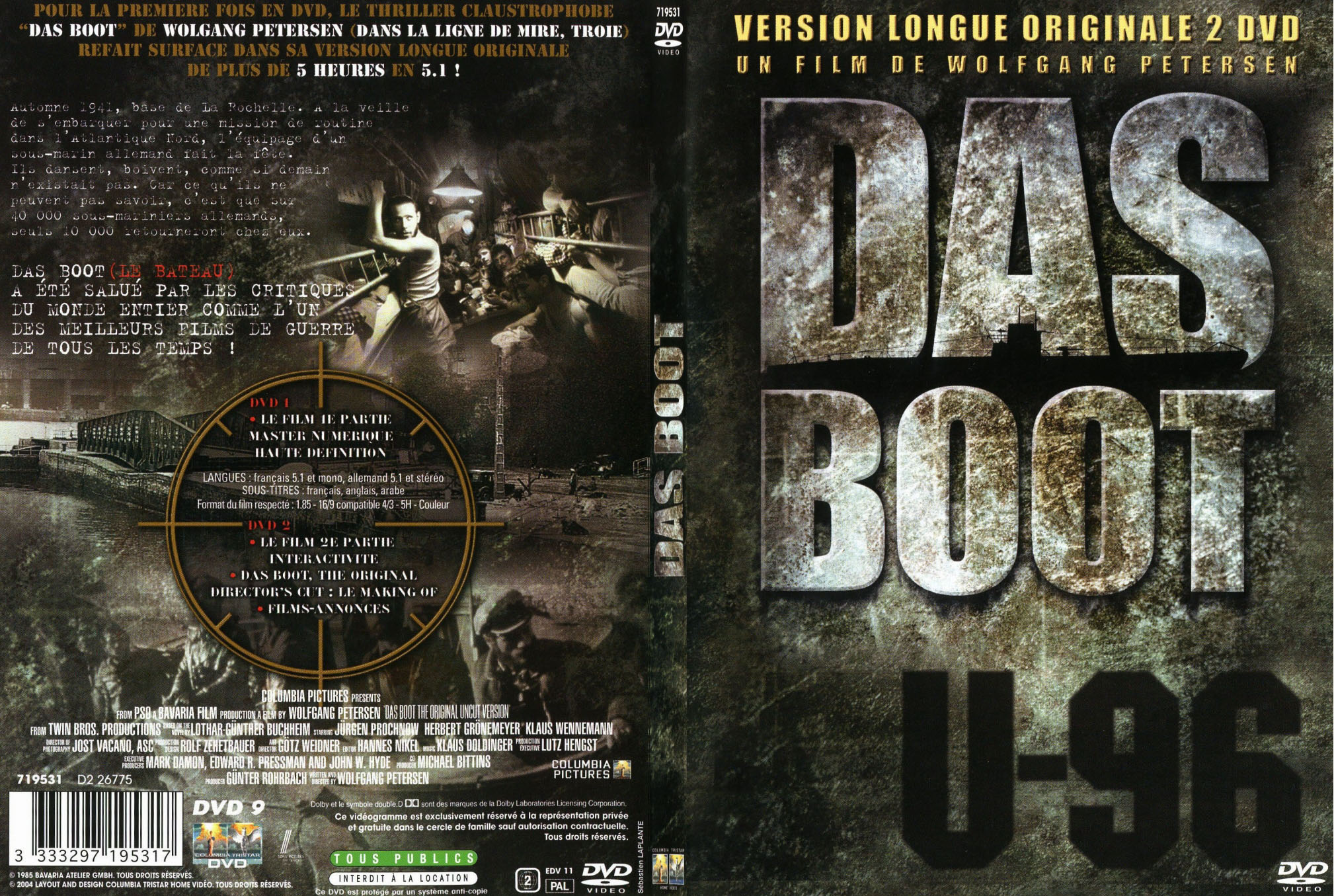 Jaquette DVD Das boot - SLIM