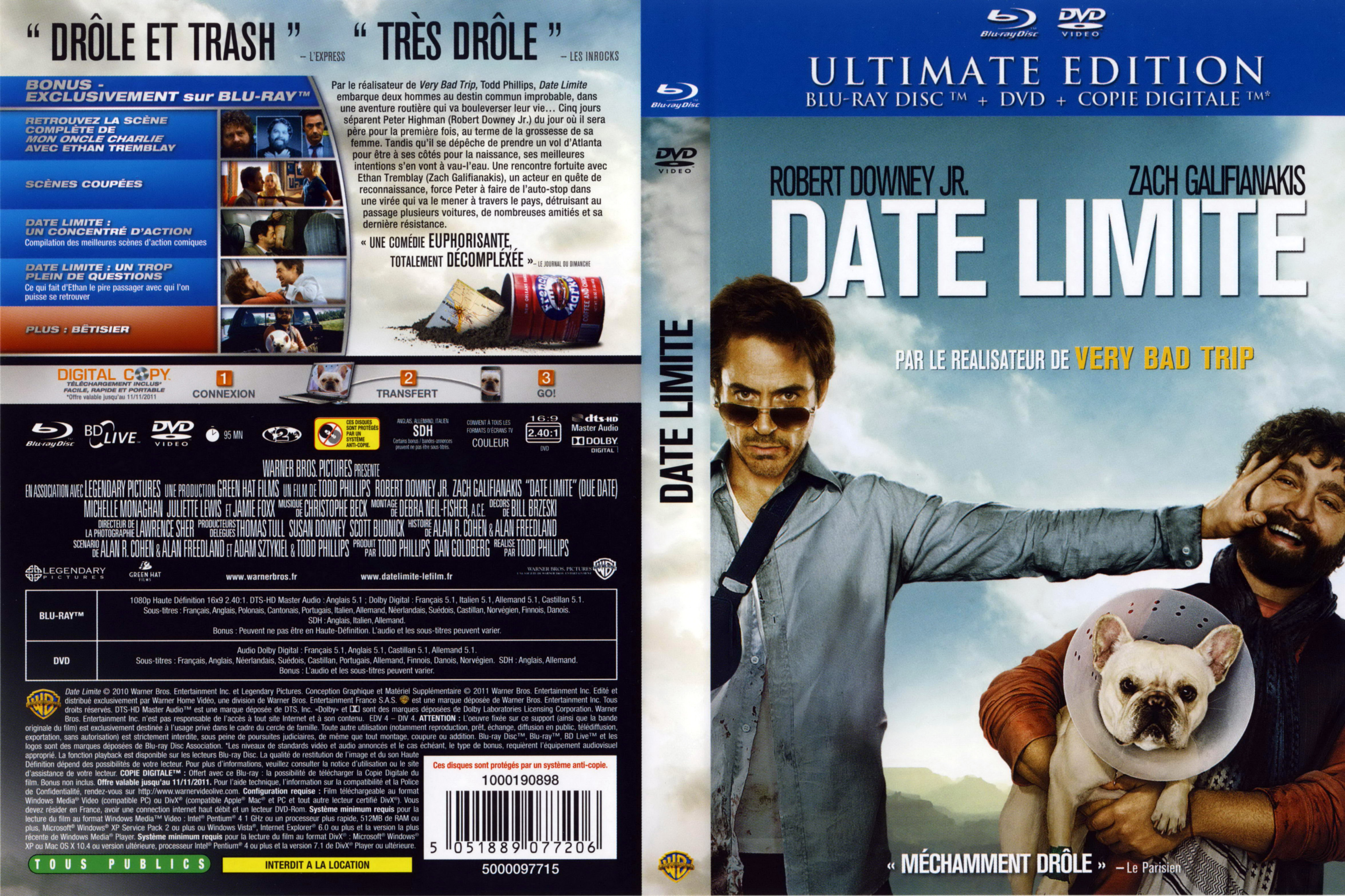 Jaquette DVD Date limite (BLU-RAY)