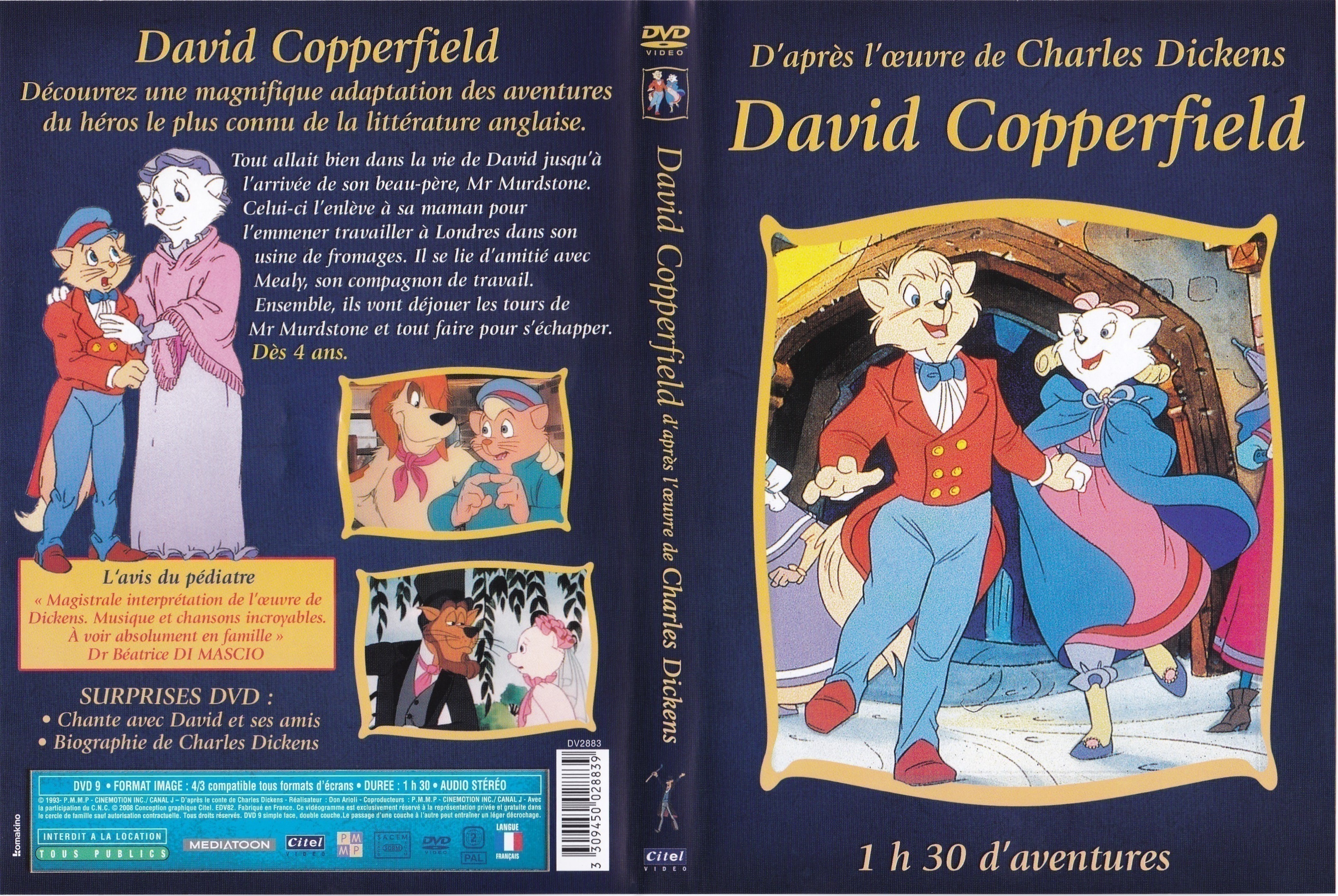 Jaquette DVD David Copperfield 1993 (DA)