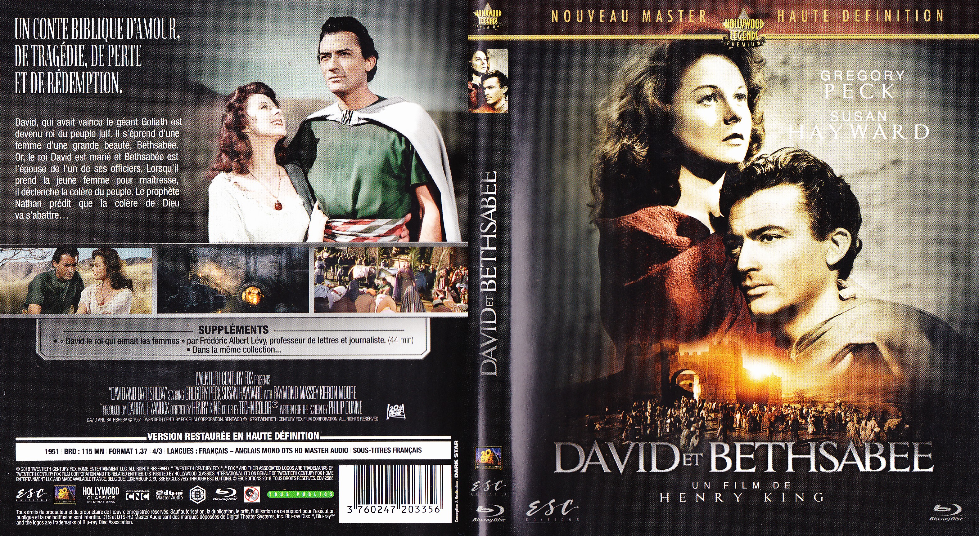 Jaquette DVD David et Bethsabe (BLU-RAY)