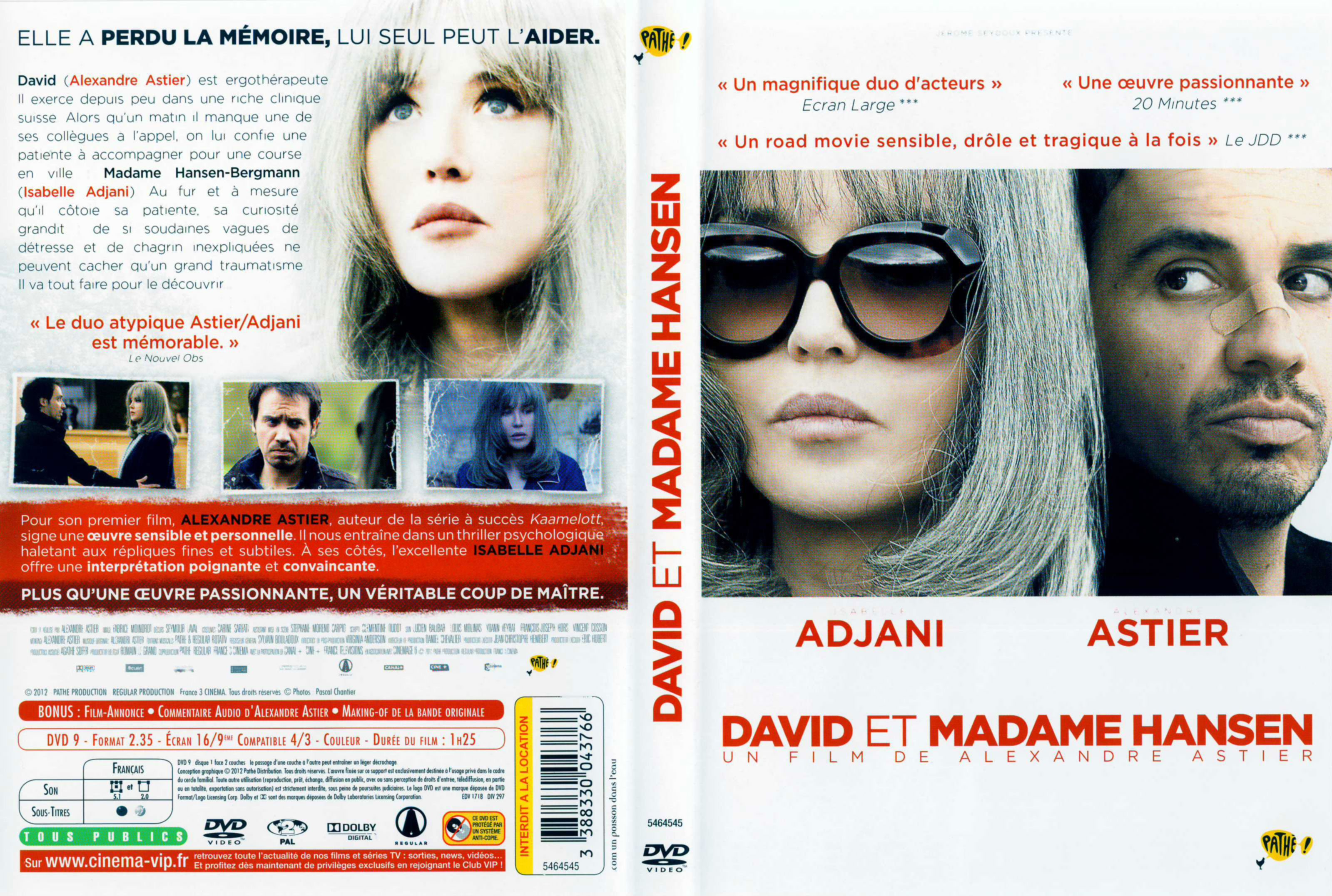 Jaquette DVD David et Madame Hansen