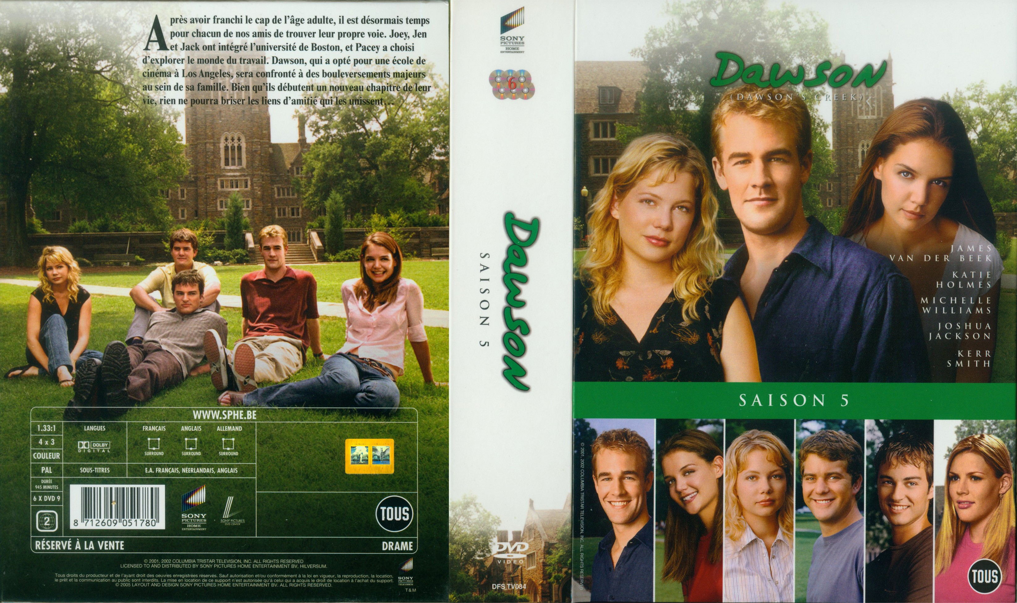 Jaquette DVD Dawson saison 5 COFFRET