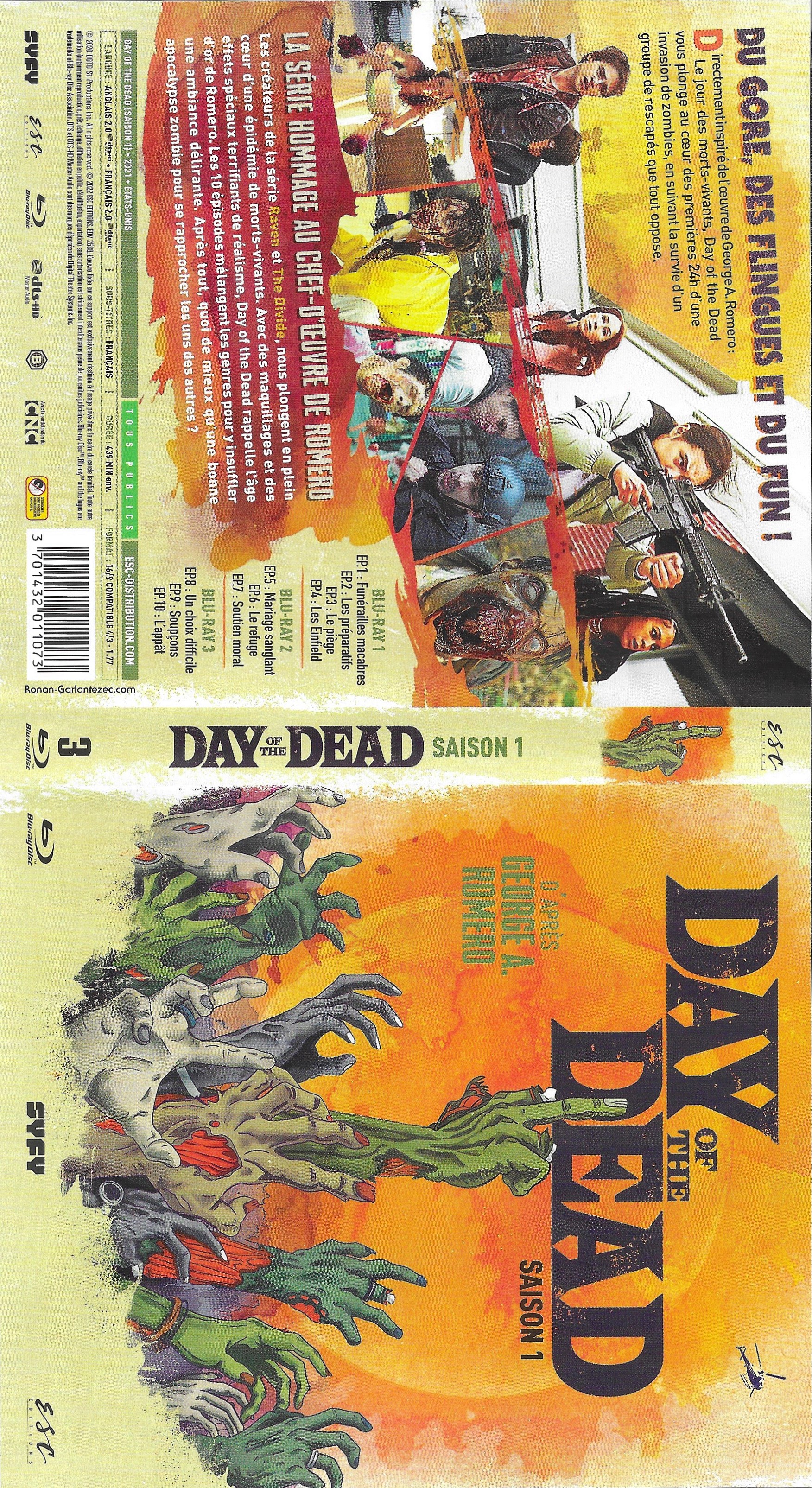 Jaquette DVD Day of the dead saison 1 (BLU-RAY)