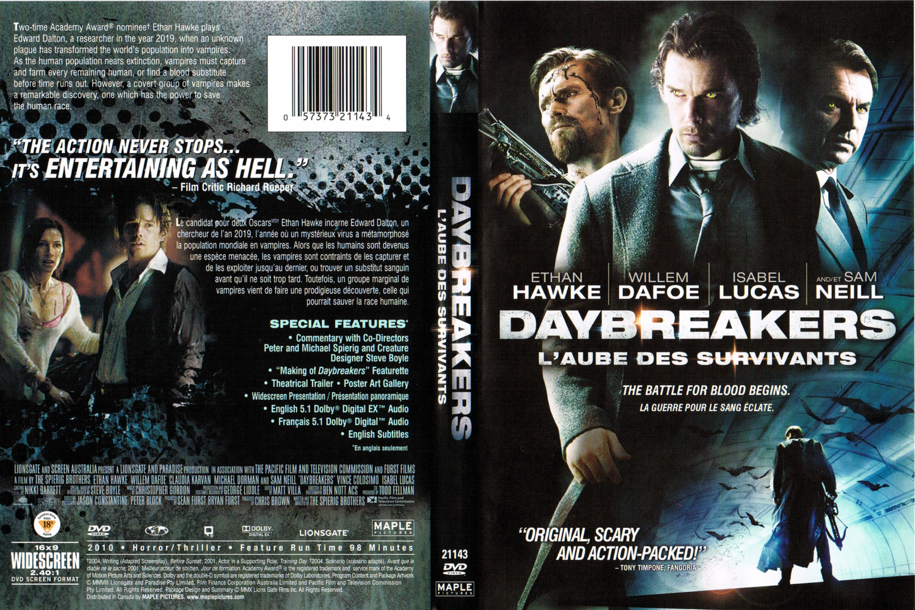 Jaquette DVD Daybreakers - L
