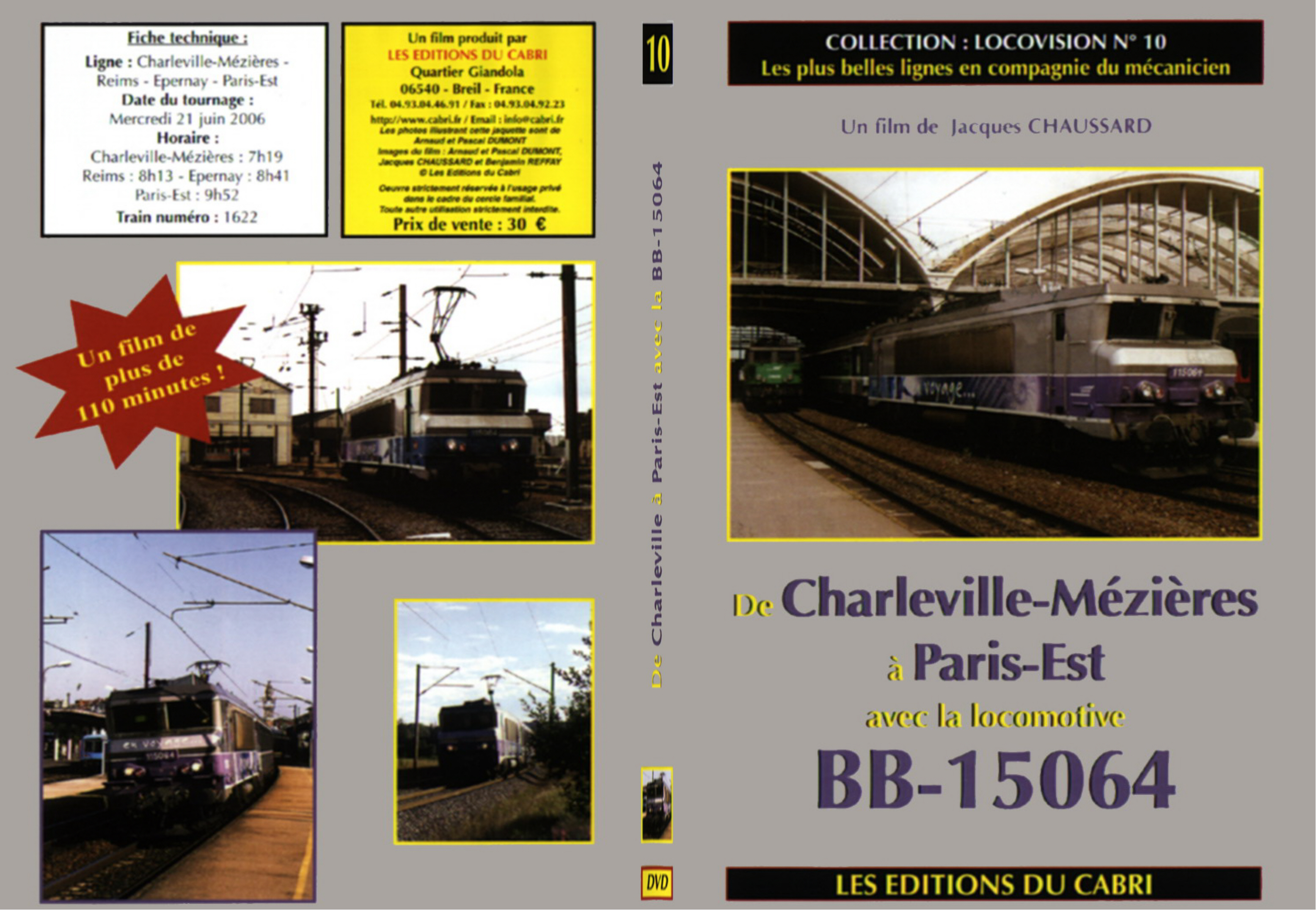 Jaquette DVD De Charleville-Meziere a Paris-est avec la 15064 - SLIM