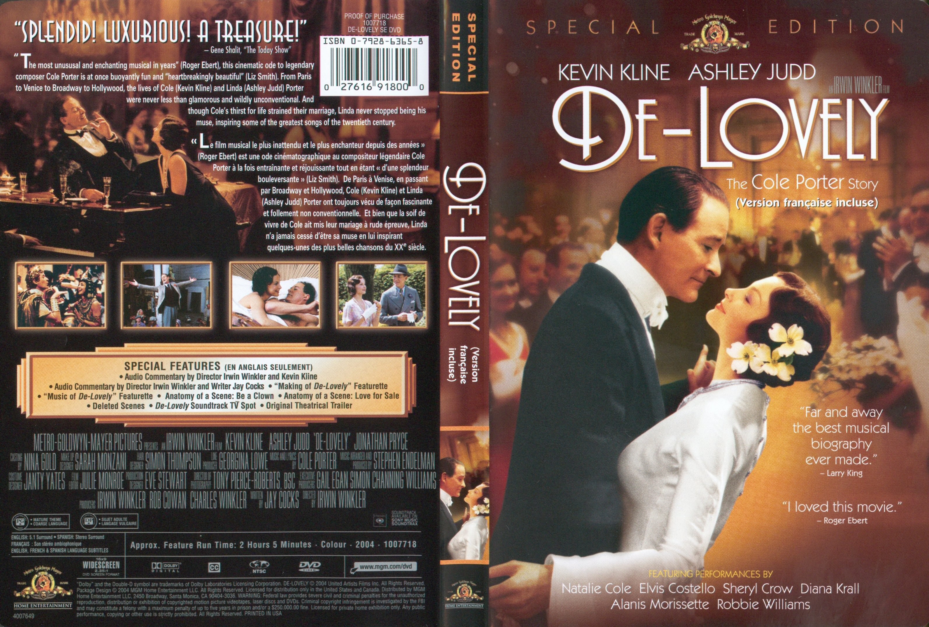 Jaquette DVD De-Lovely