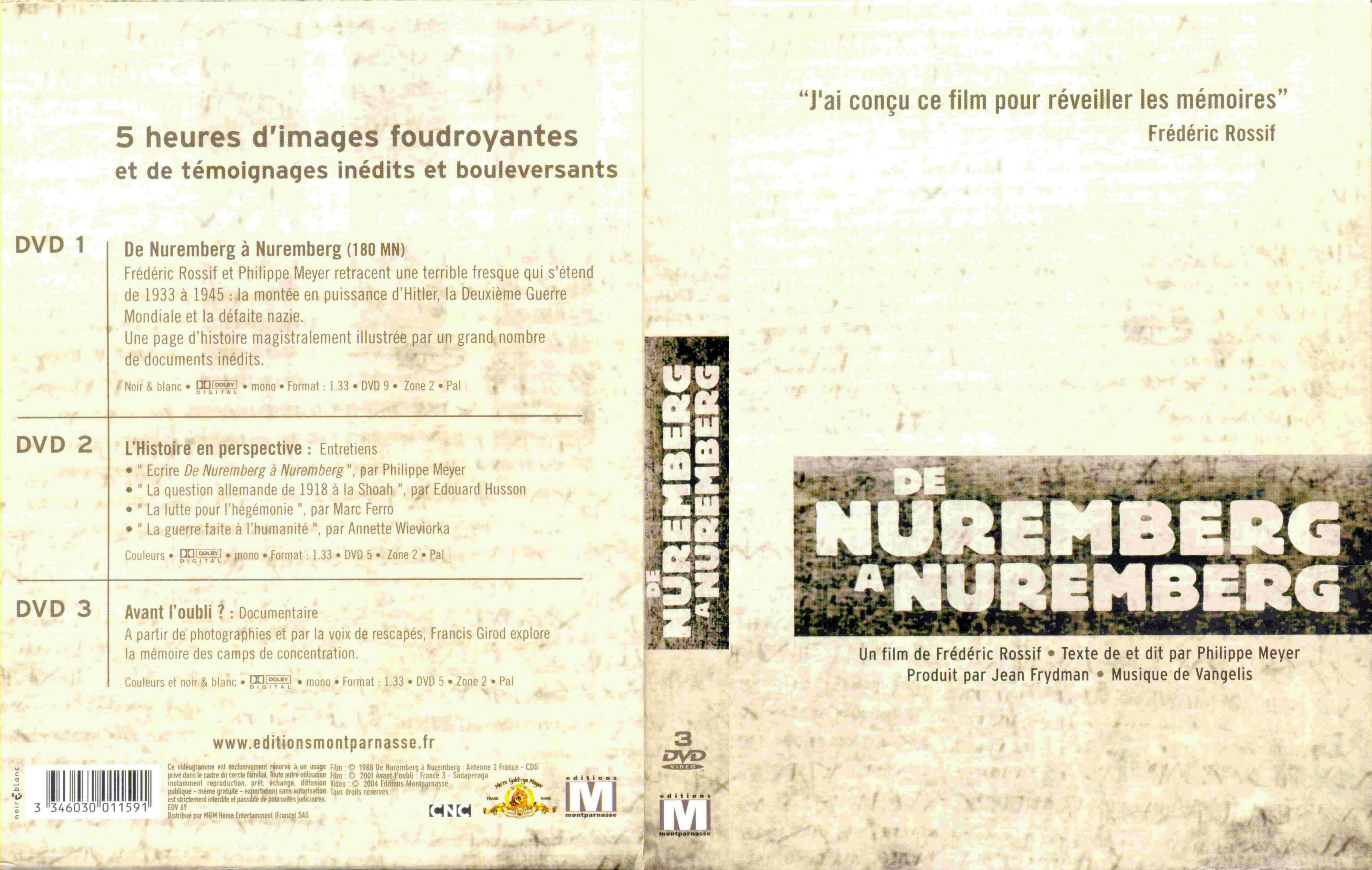 Jaquette DVD De Nuremberg  Nuremberg