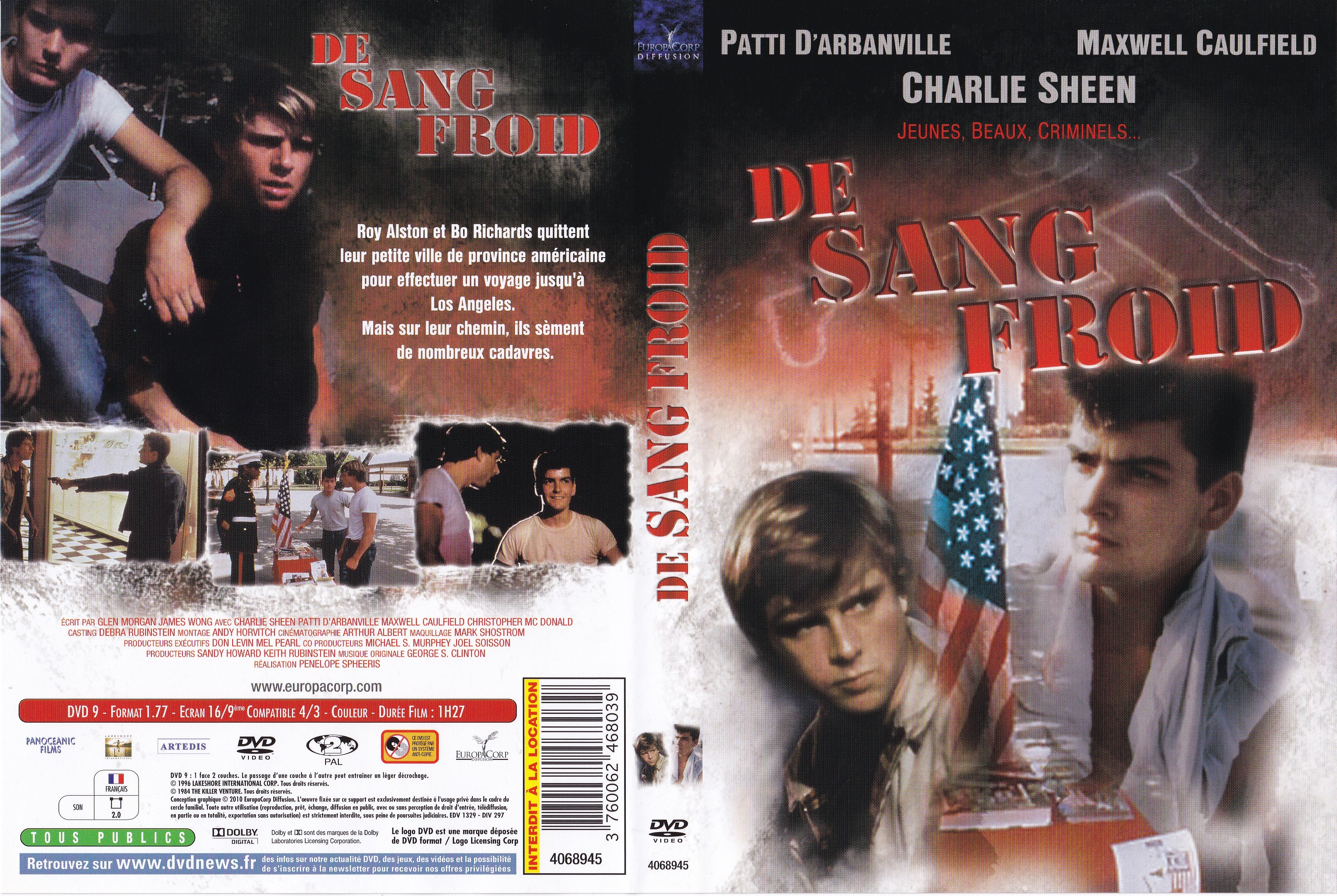 Jaquette DVD De Sang Froid (1985)