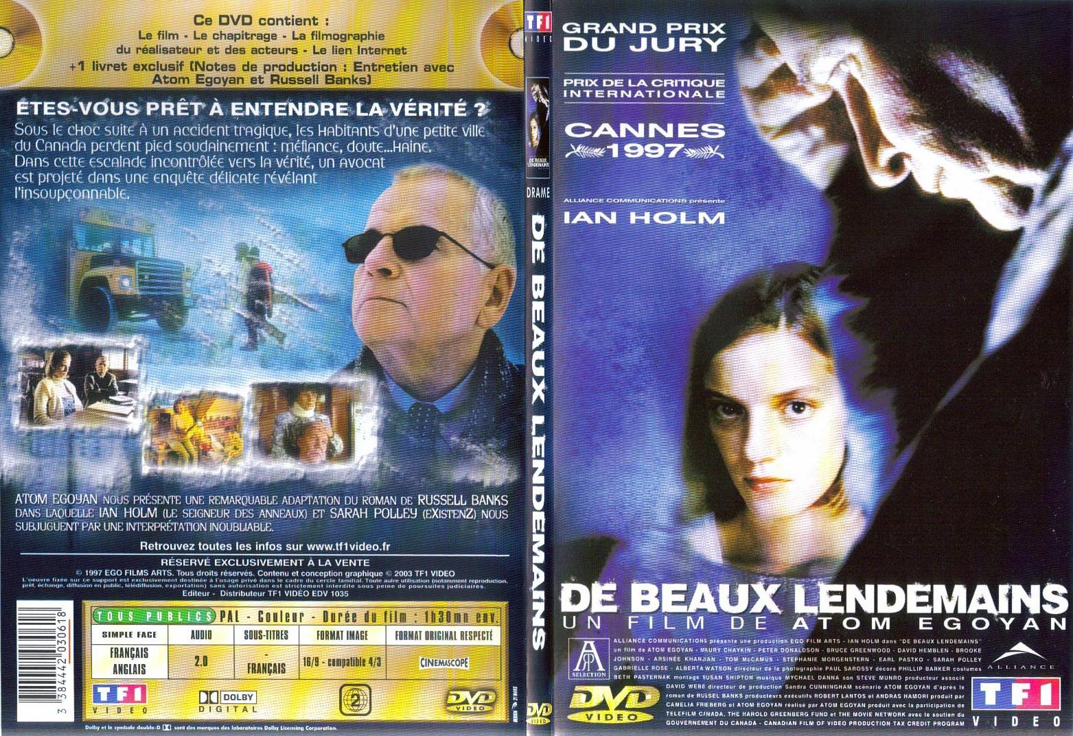 Jaquette DVD De beaux lendemains - SLIM