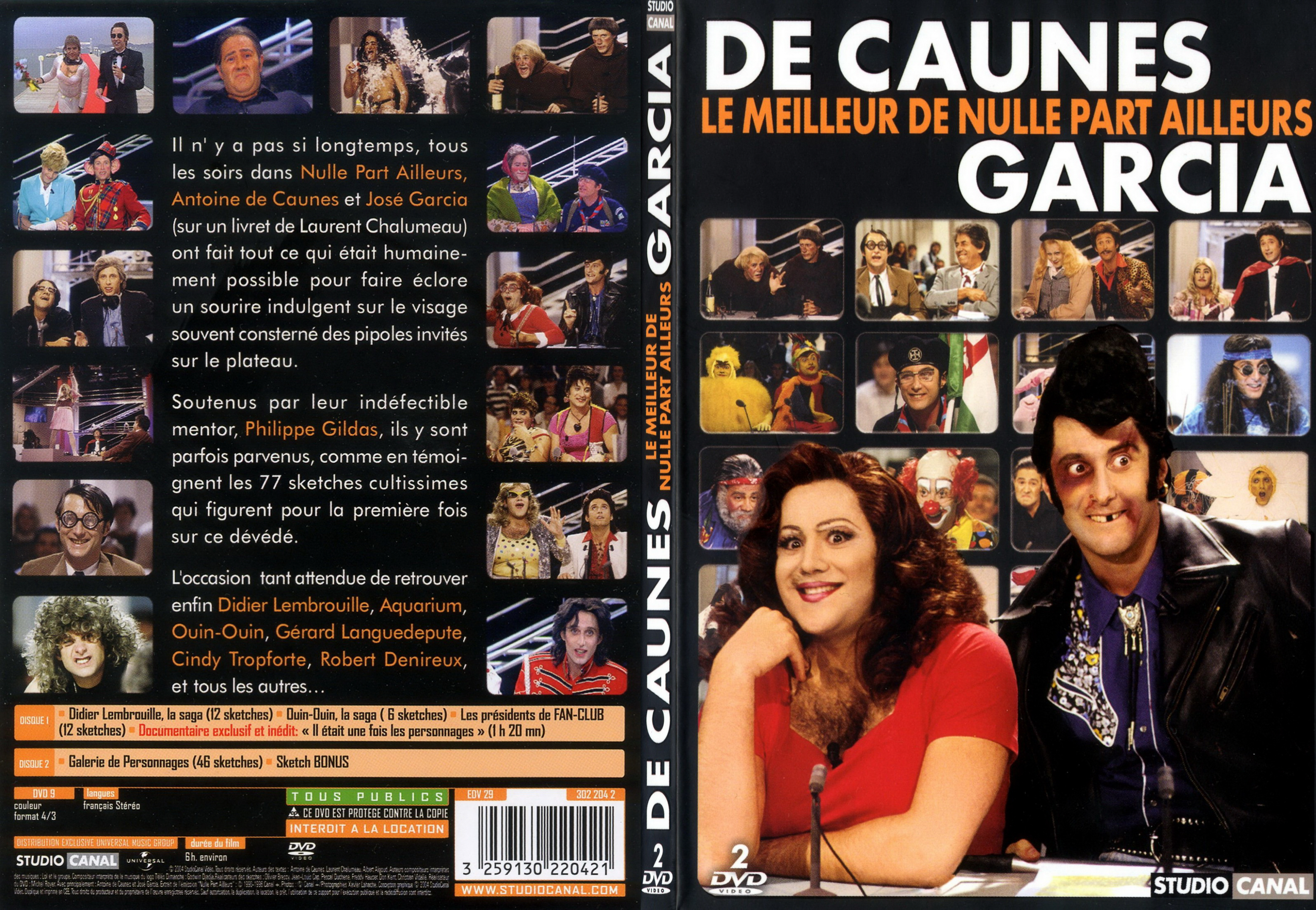 Jaquette DVD De caunes - Garcia le meilleur de NPA - SLIM