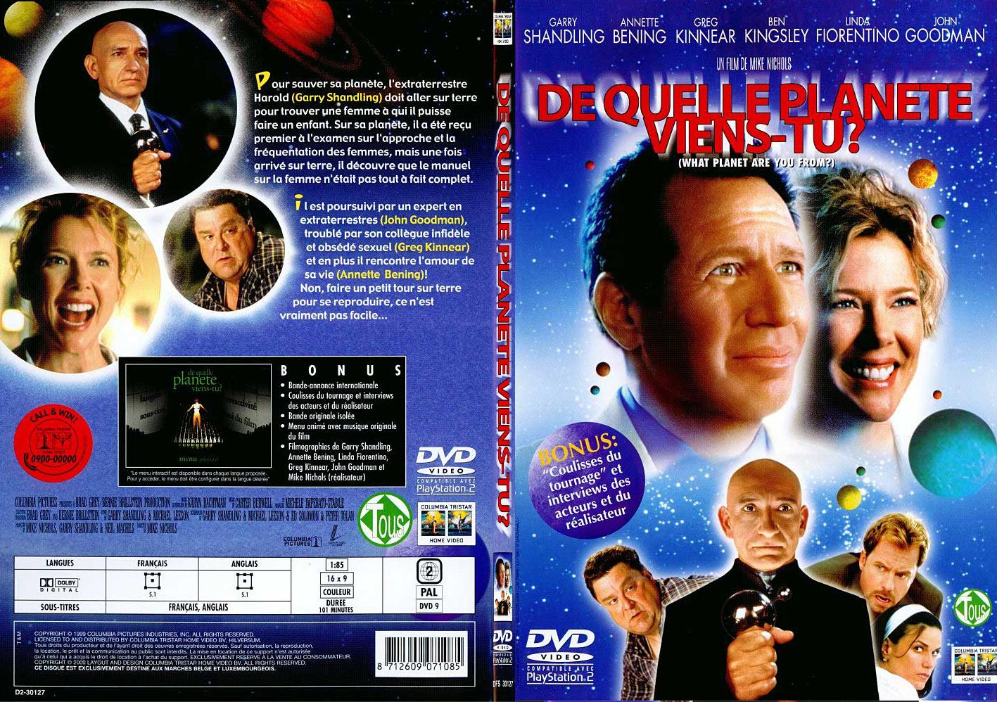 Jaquette DVD De guelle planete viens-tu - SLIM