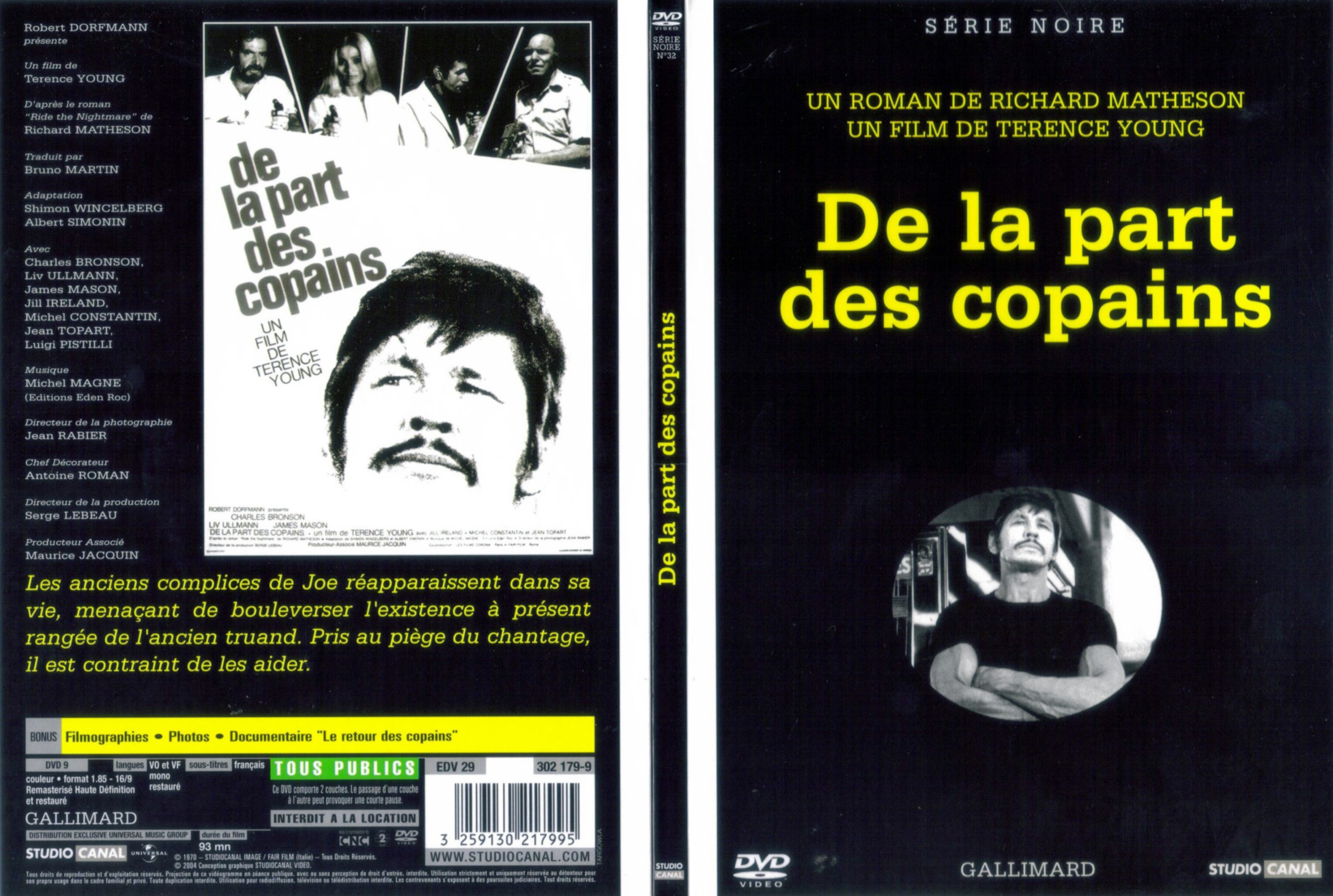 Jaquette DVD De la part des copains