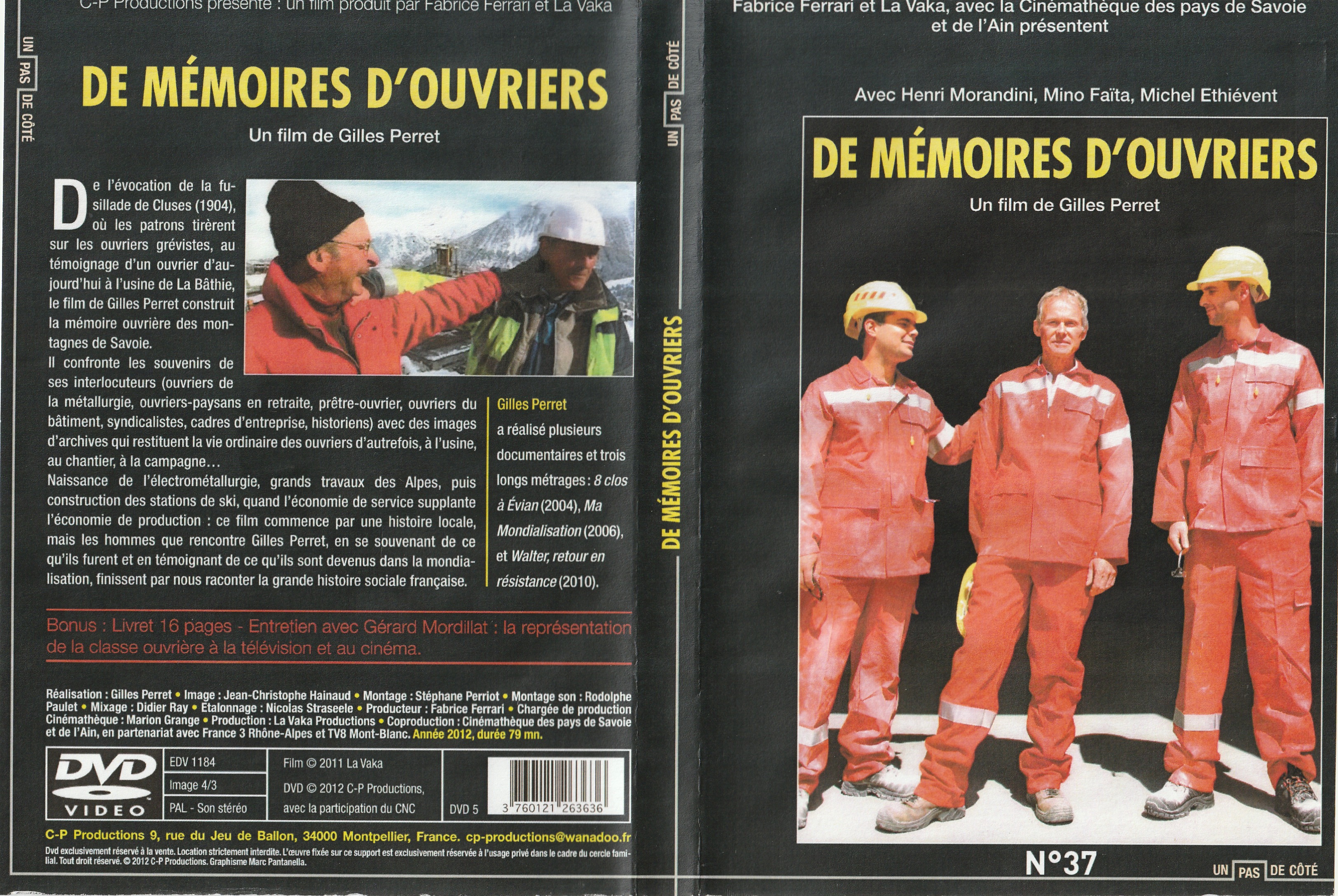 Jaquette DVD De mmoires d