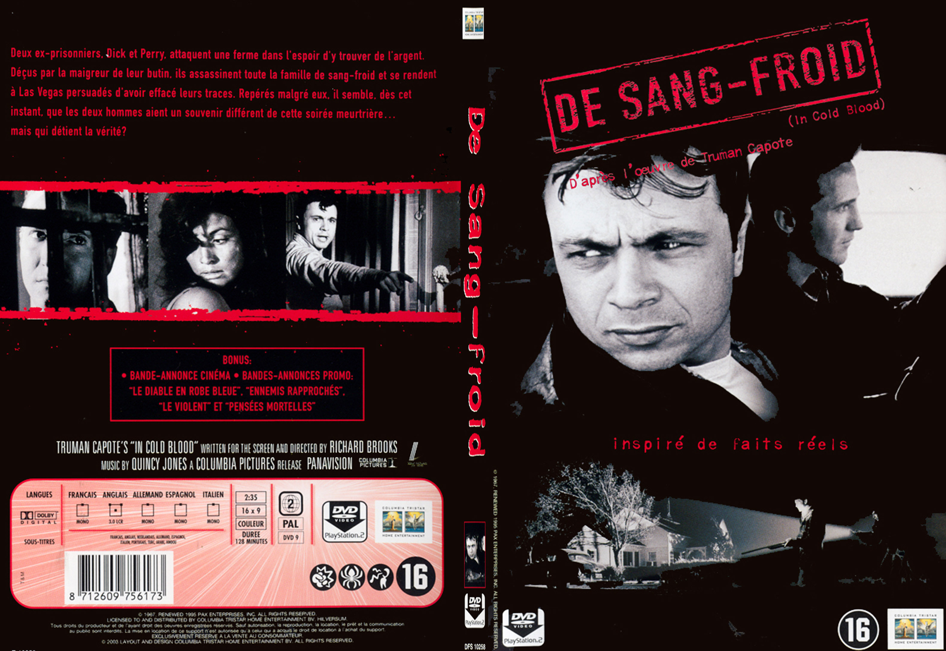 Jaquette DVD De sang-froid