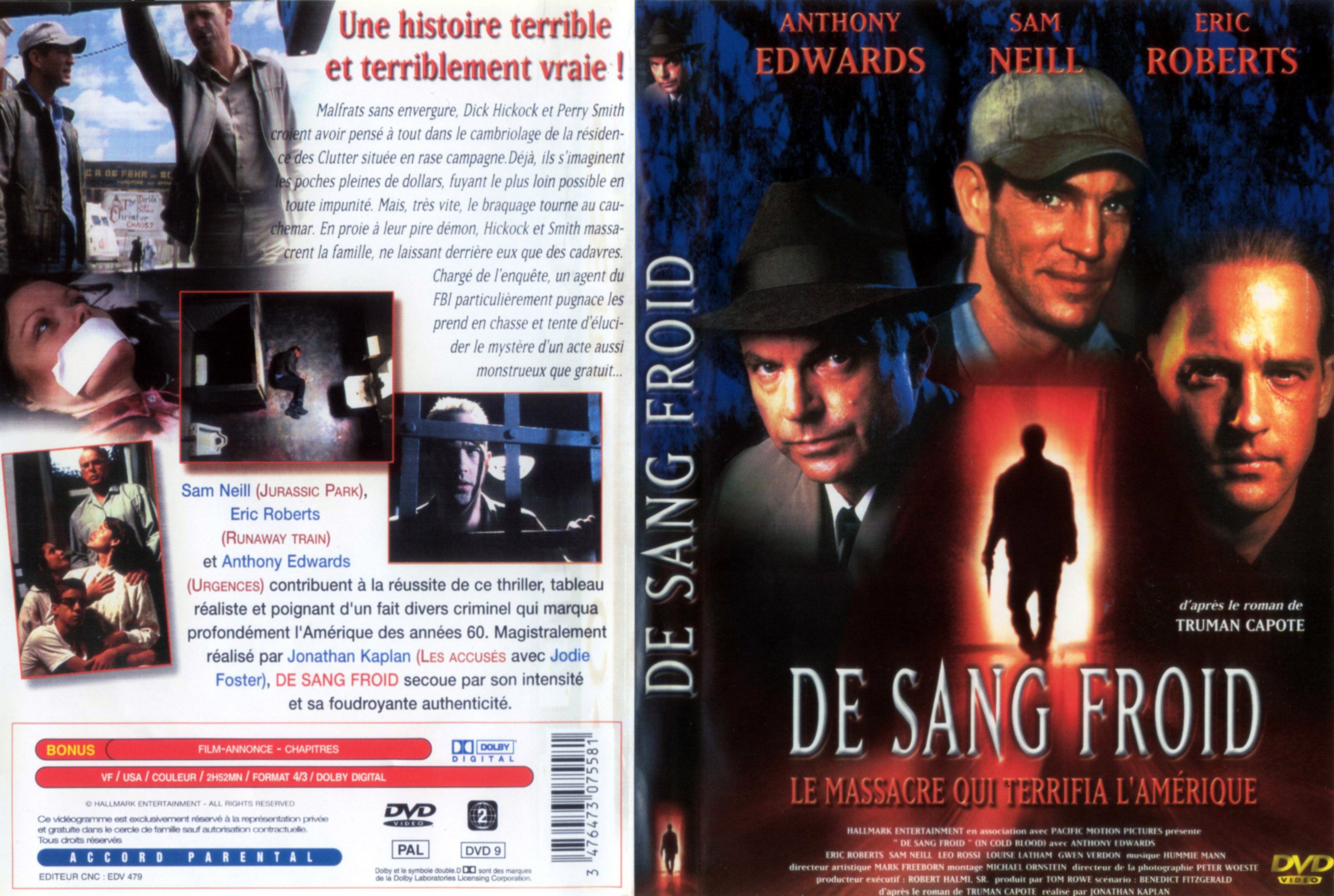 Jaquette DVD De sang froid