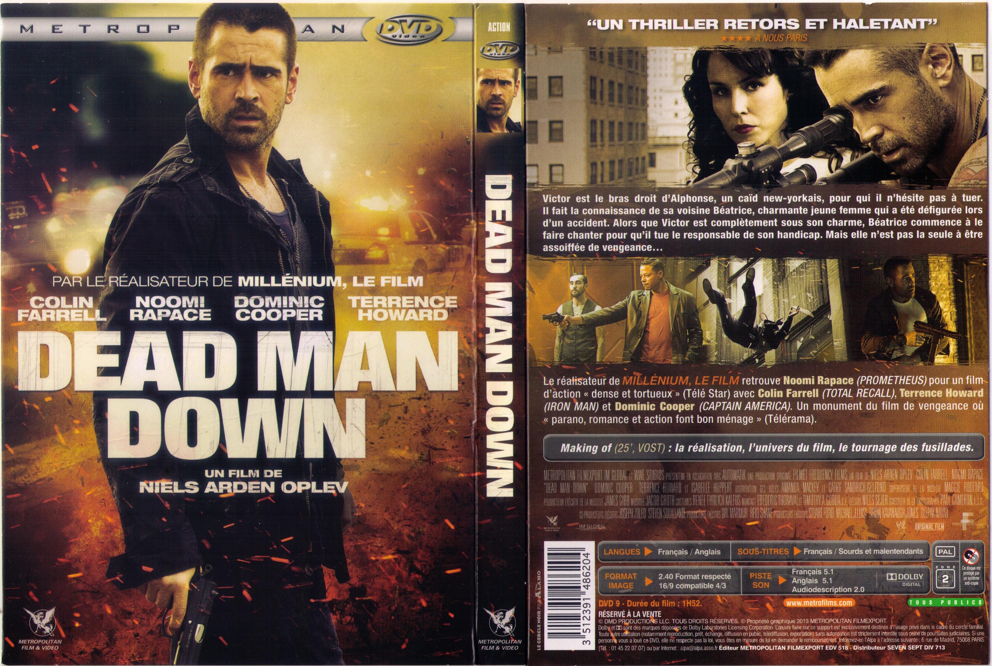 Jaquette DVD Dead Man Down