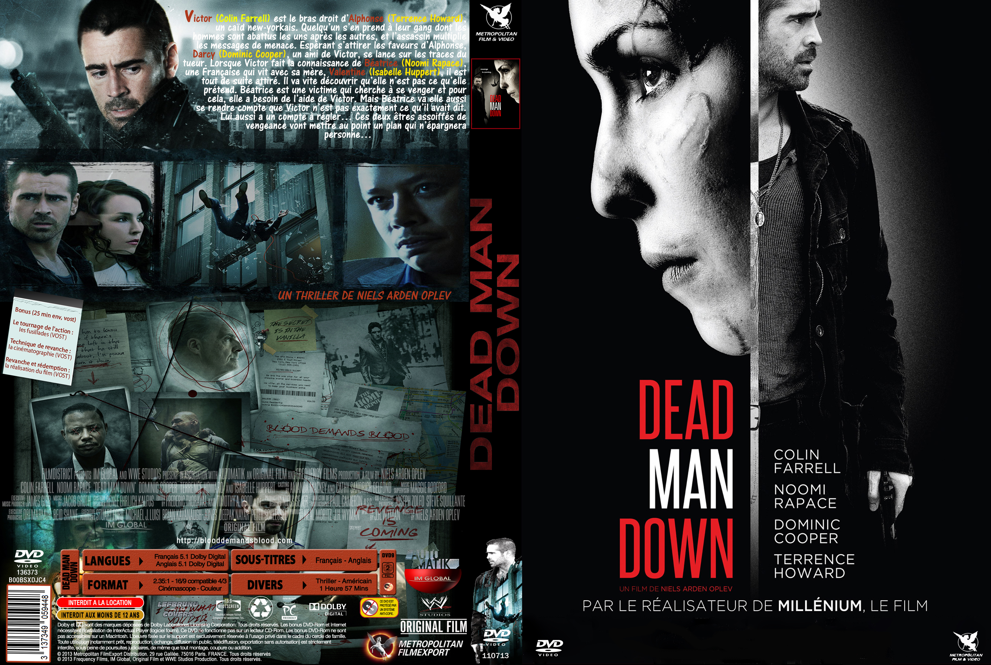Jaquette DVD Dead Man Down custom v2